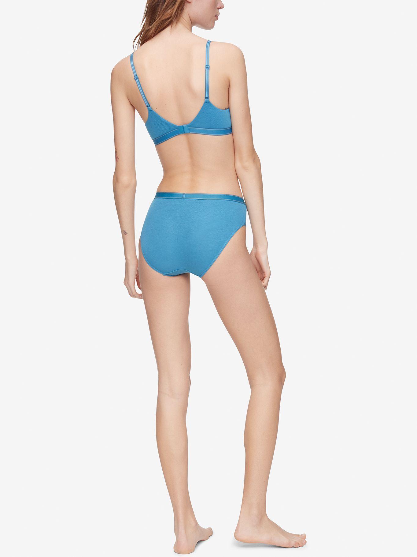 Bralette Lightly Lined Azul Calvin Klein-2