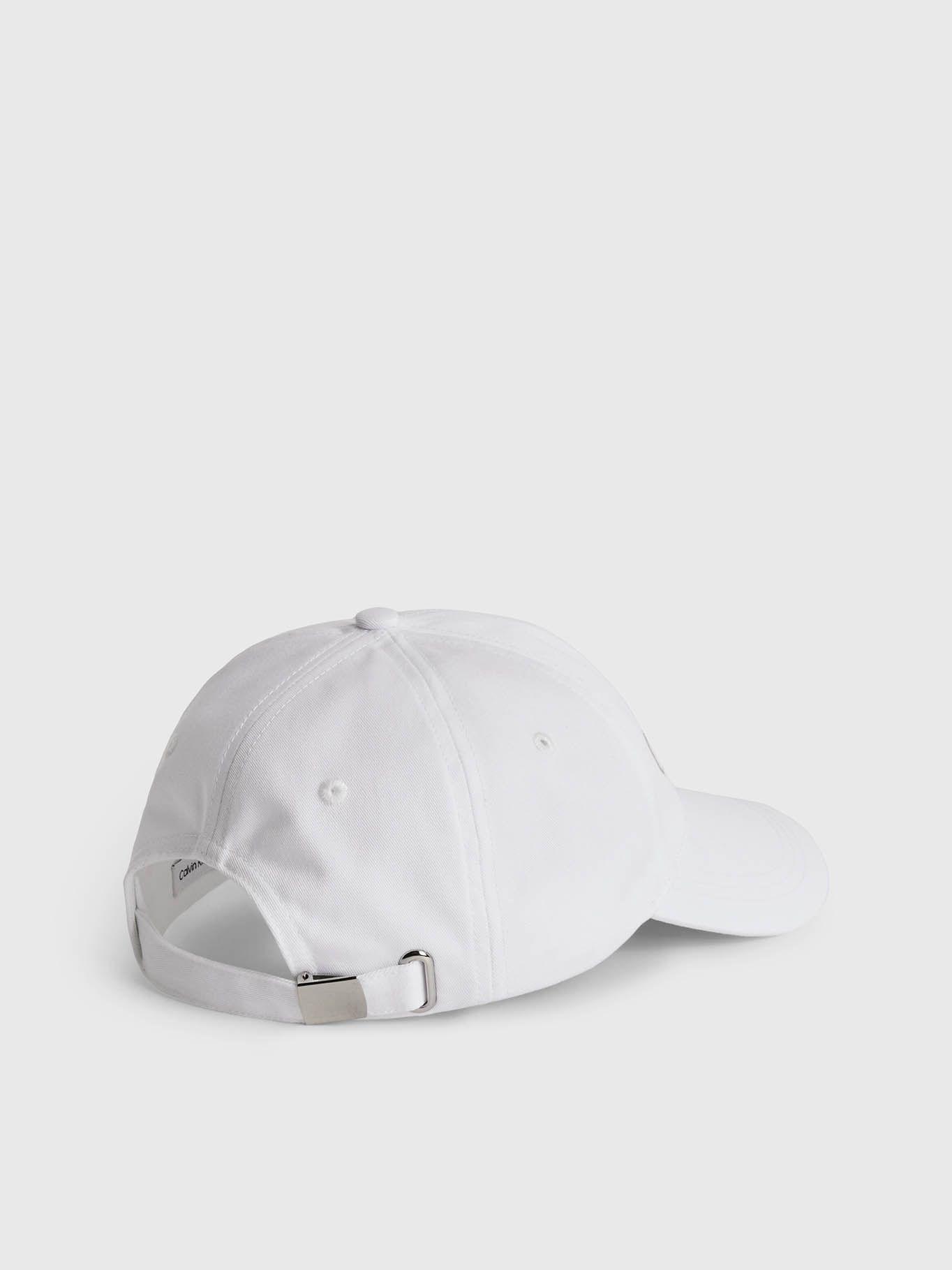 Gorra de algodón orgánico Blanco Calvin Klein K60K610613-YAF-1