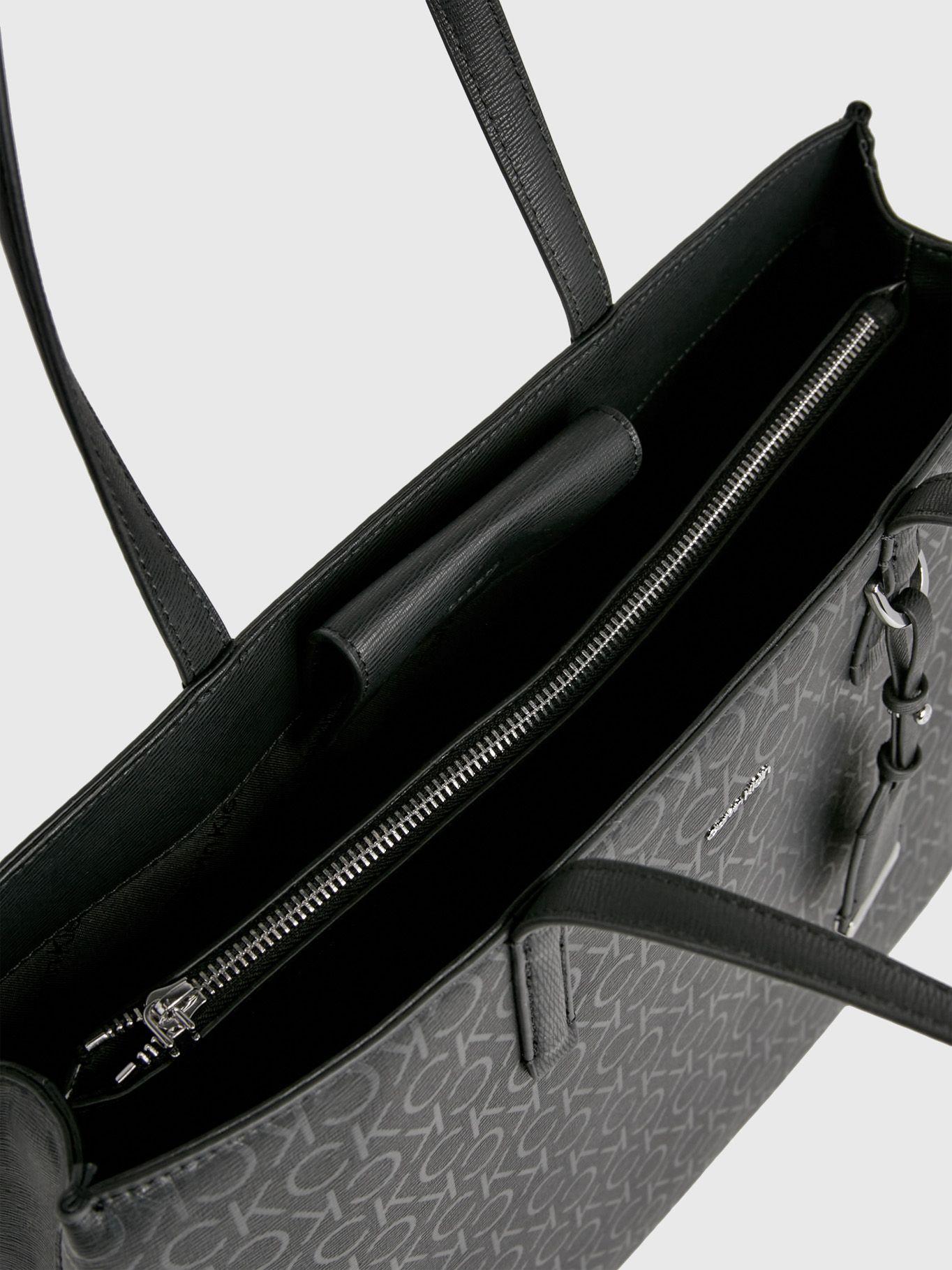 Cartera Shopper Ck Must Epi Mono Negro Calvin Klein-3