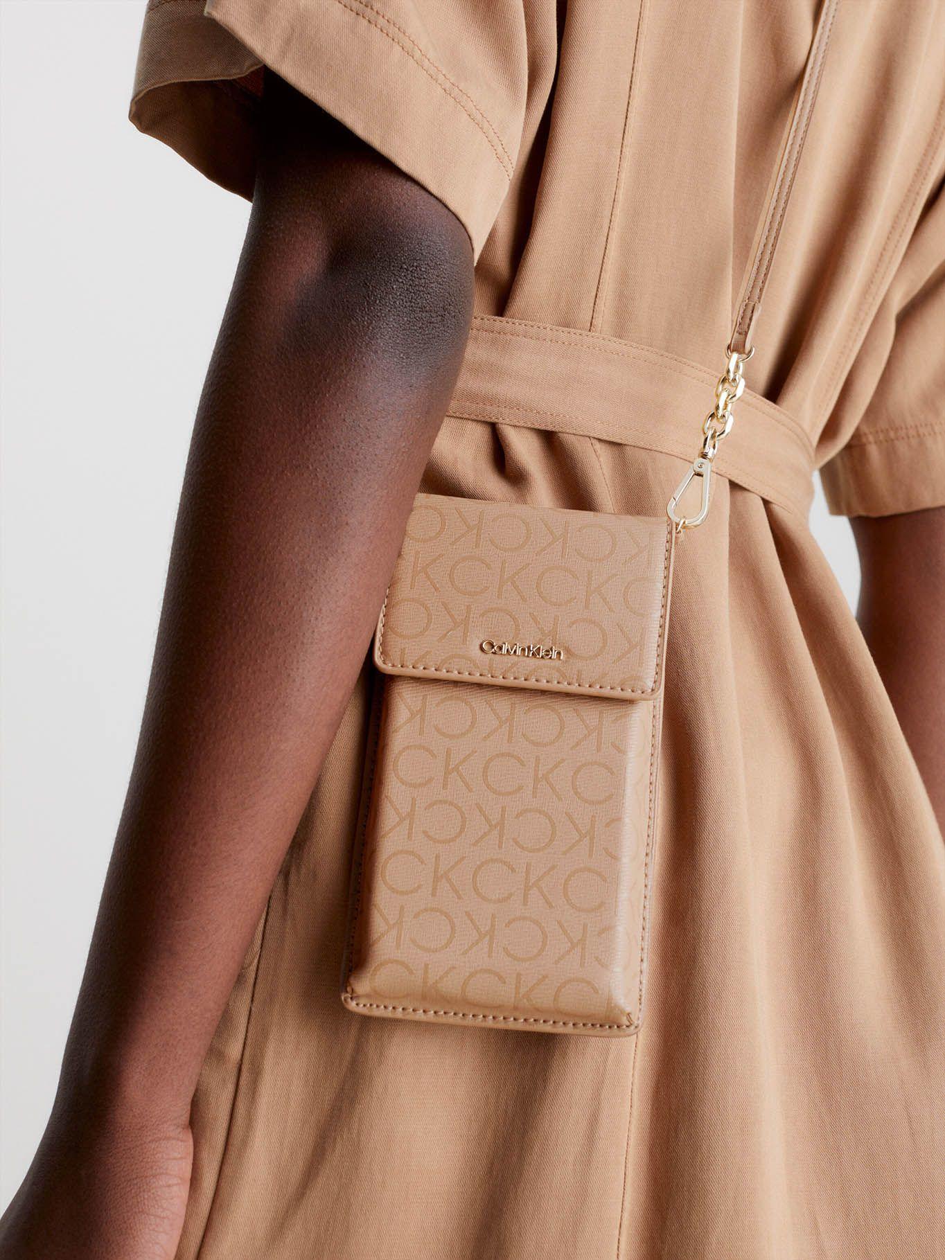 Bandolera para el móvil de materiales reciclados Beige Calvin Klein-3