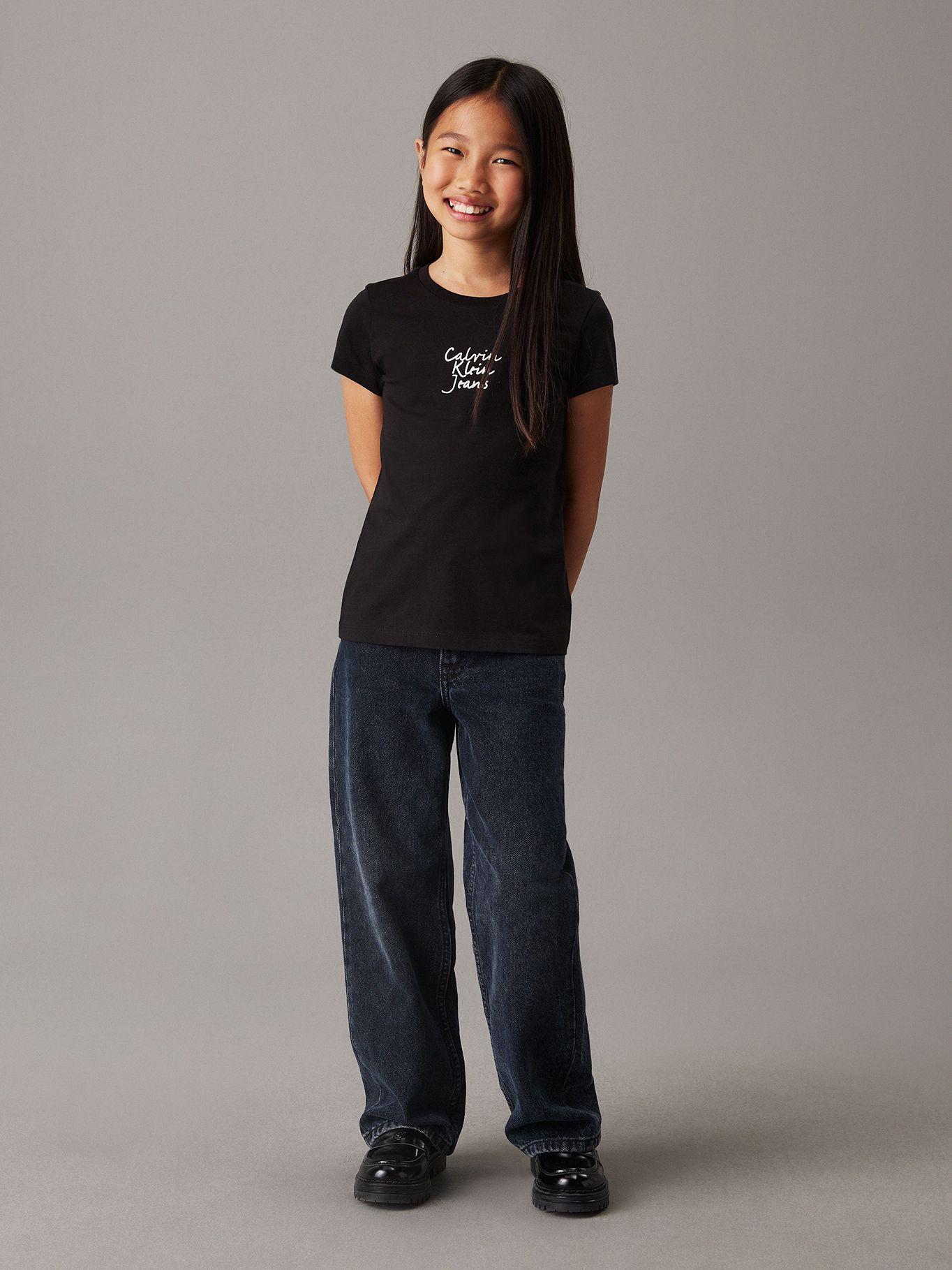 Polera slim- con logo Negro Calvin Klein-1