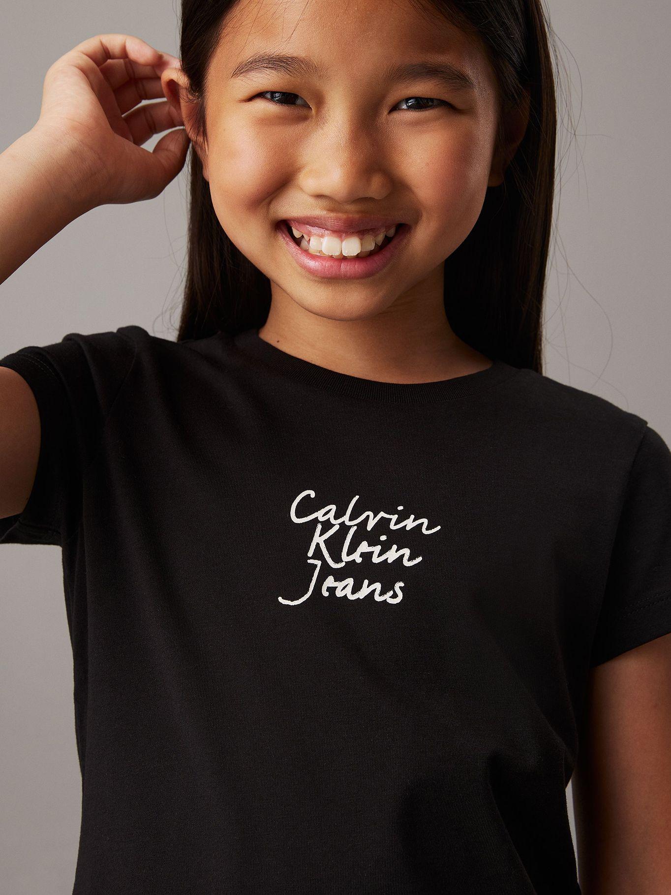 Polera slim- con logo Negro Calvin Klein-3