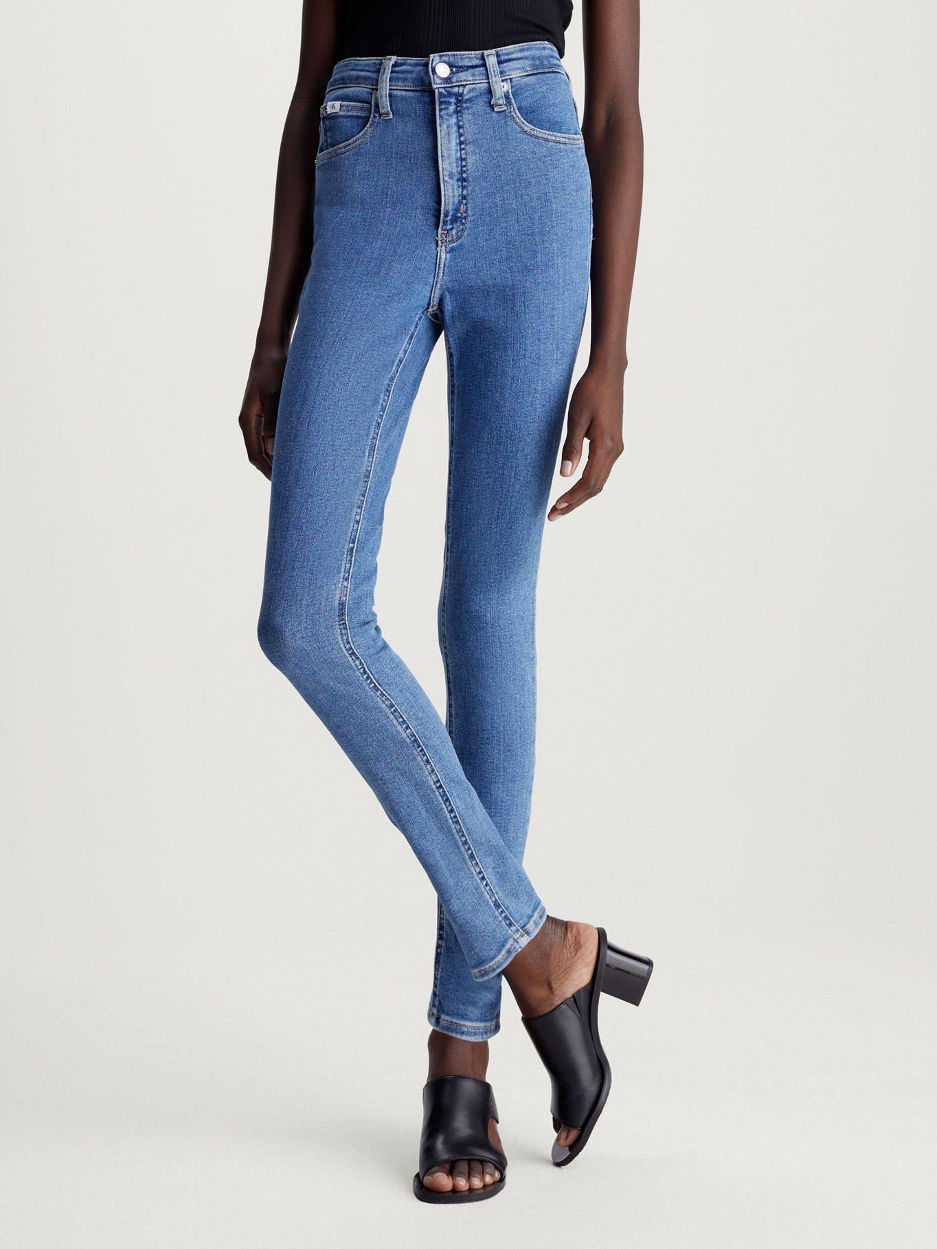 Jeans High Rise Skinny Azul Calvin Klein-0