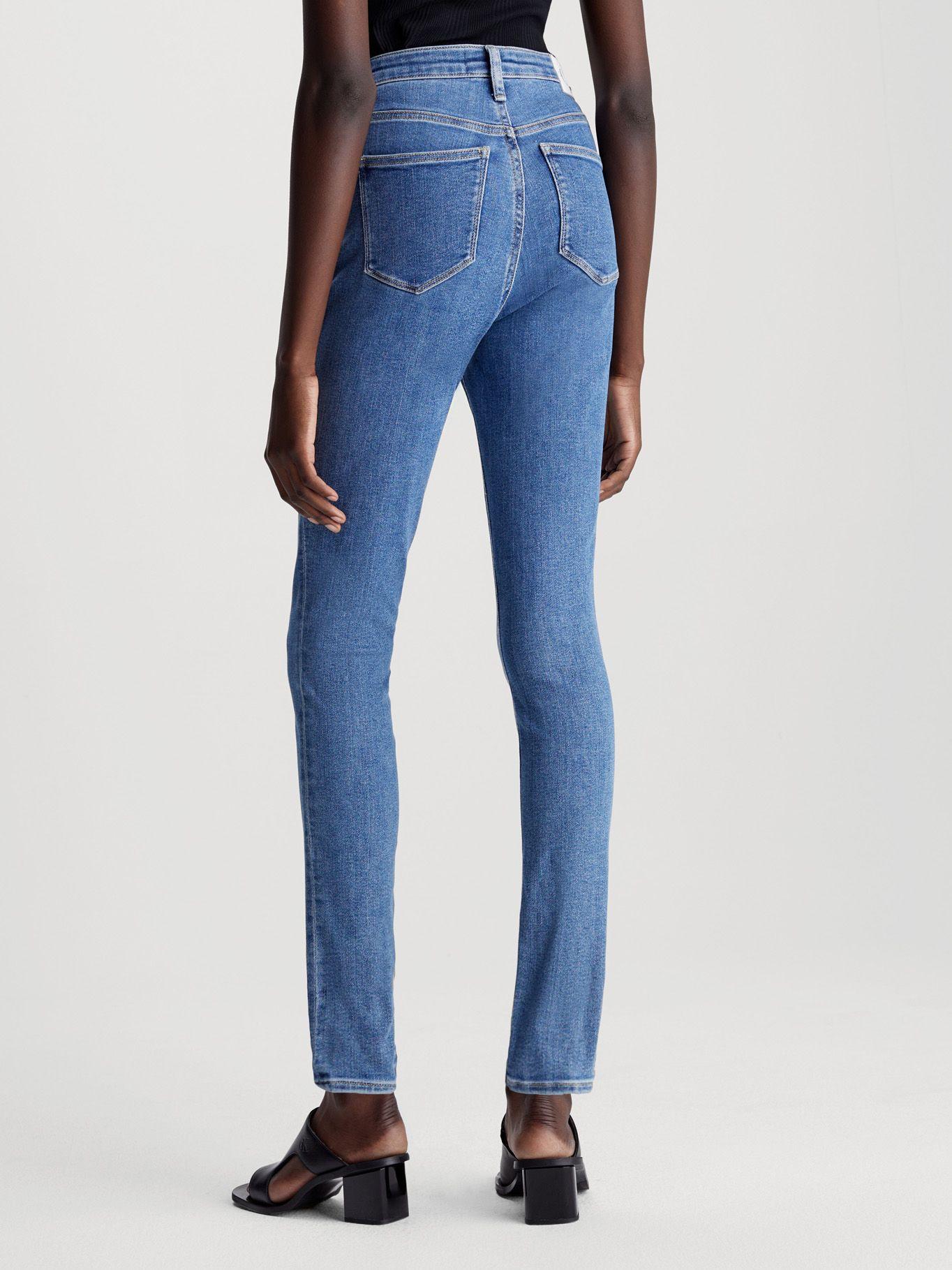 Jeans High Rise Skinny Azul Calvin Klein-2