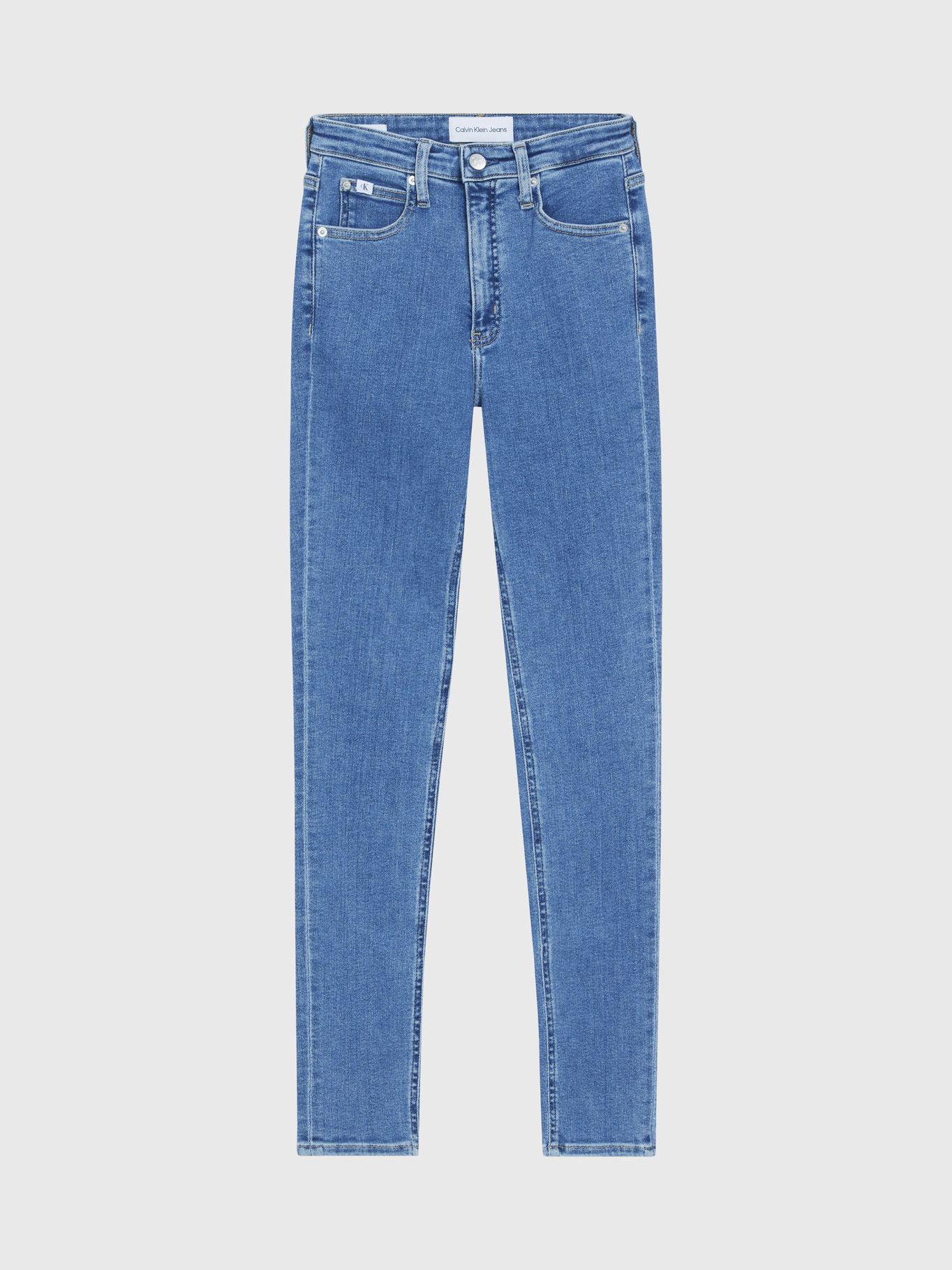 Jeans High Rise Skinny Azul Calvin Klein-4