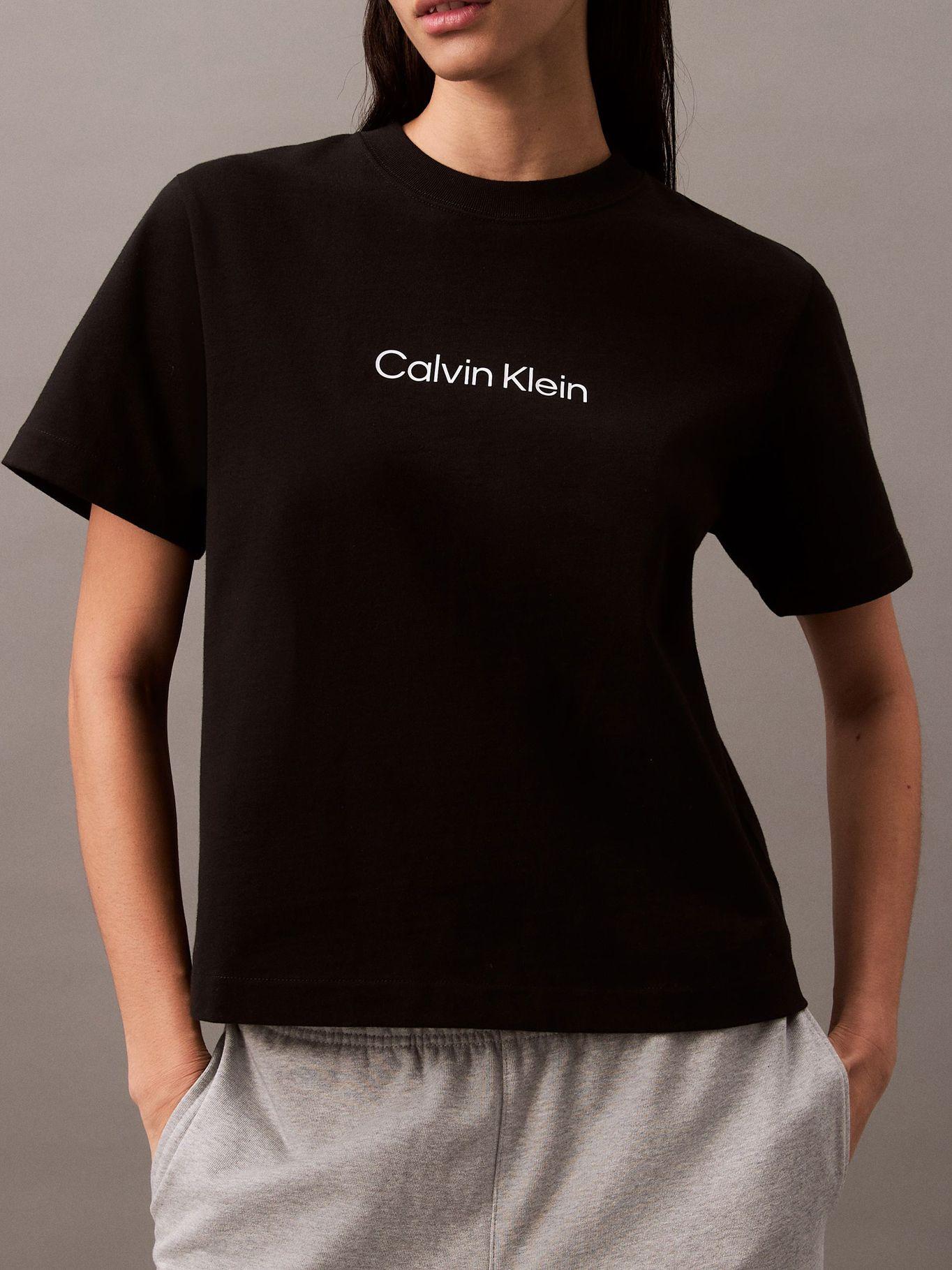 Polera Relaxed Logo Estándar Negro Calvin Klein-4