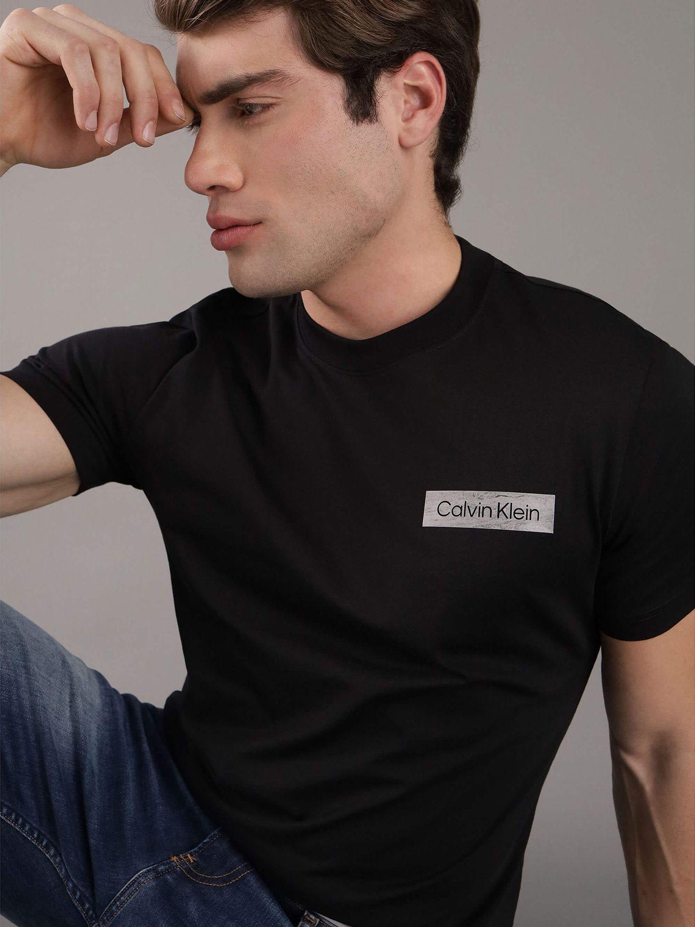 Polera Raised Concrete Negro Calvin Klein-3