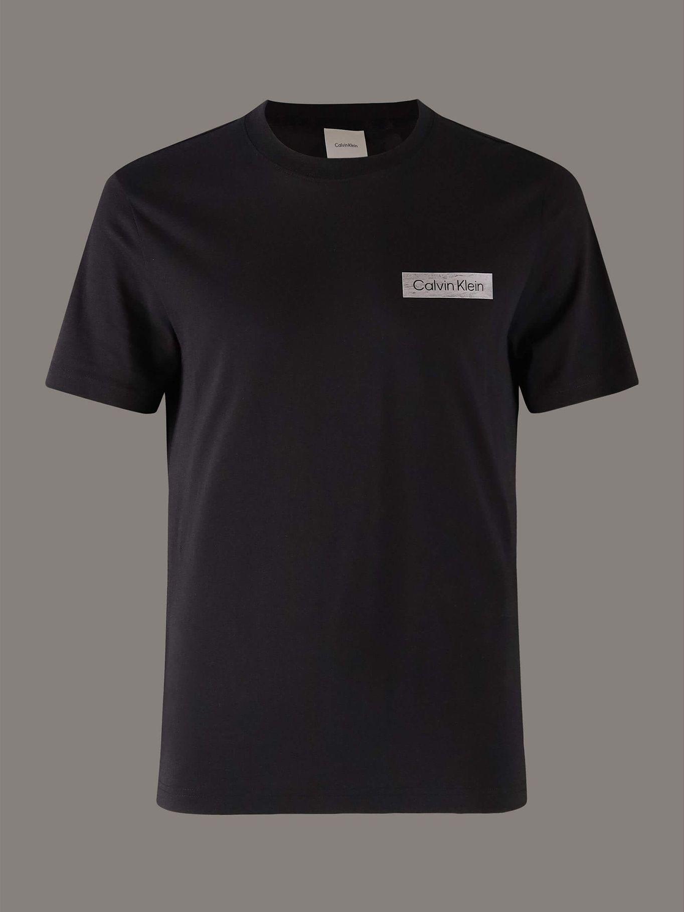 Polera Raised Concrete Negro Calvin Klein-4