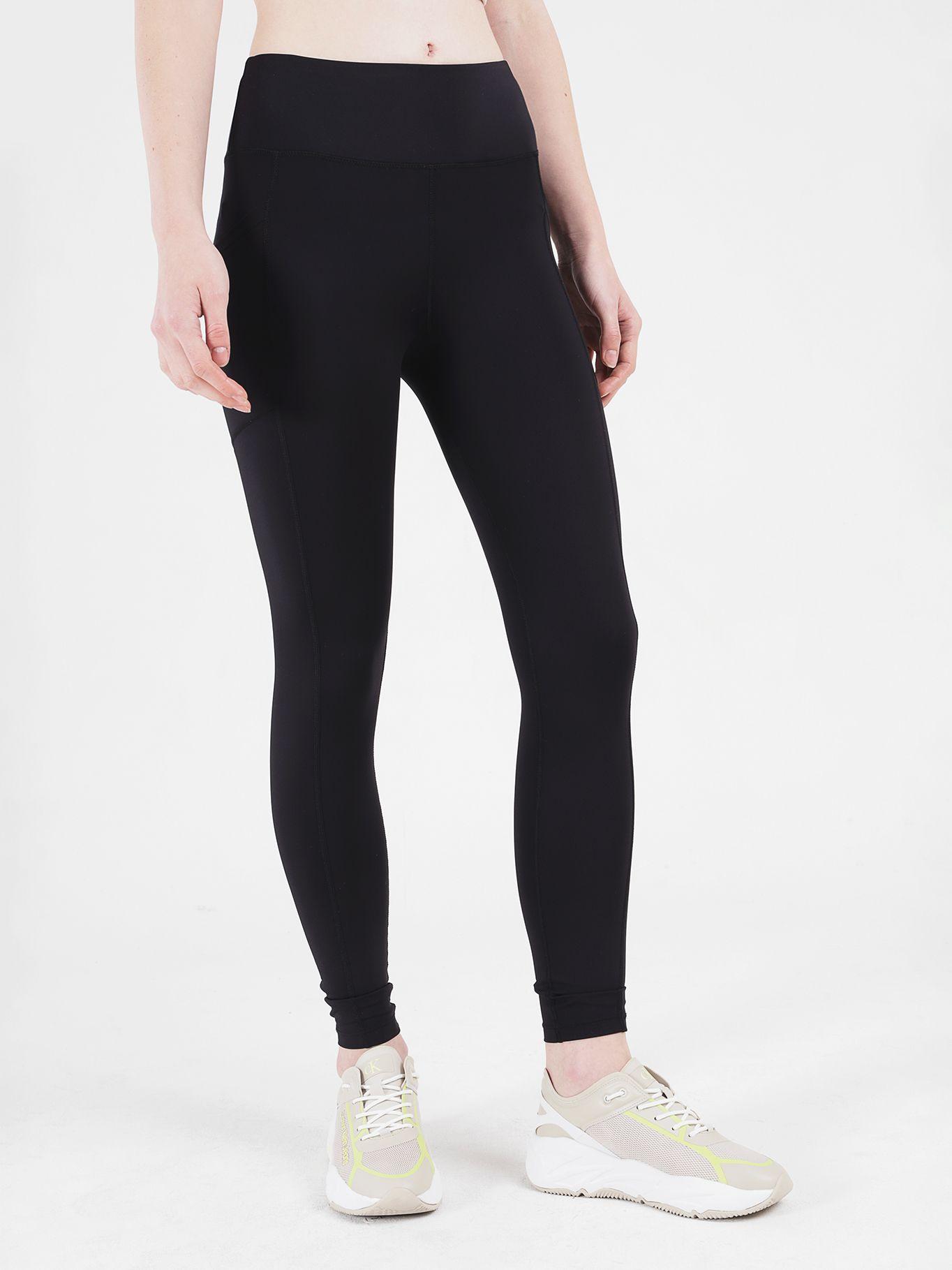 Leggings Sleek High Negro Calvin Klein-0