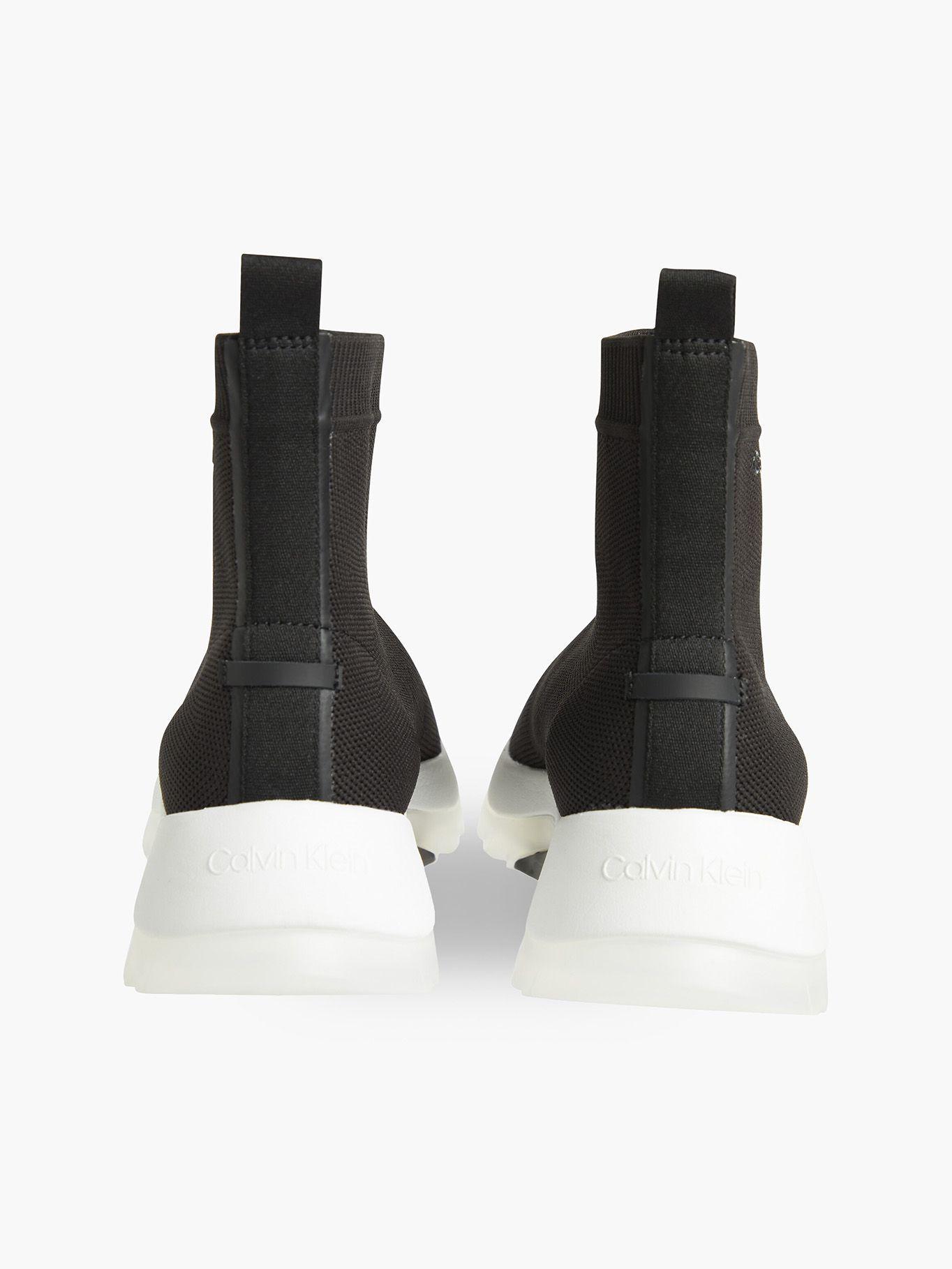 Zapatilla Sock Boot Knit Negro Calvin Klein-1