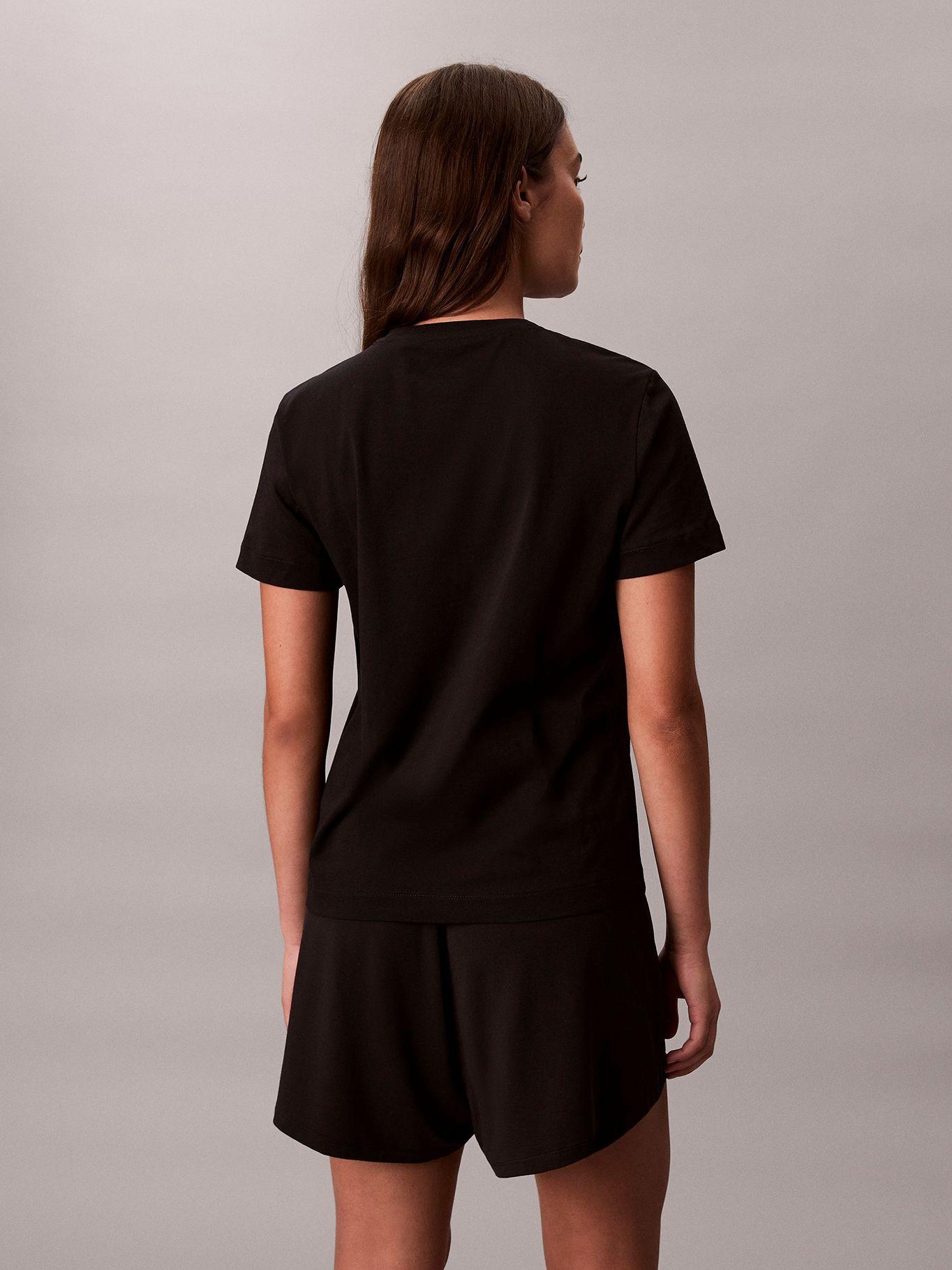 Pack de 2 Poleras con Monograma Negro Calvin Klein-3