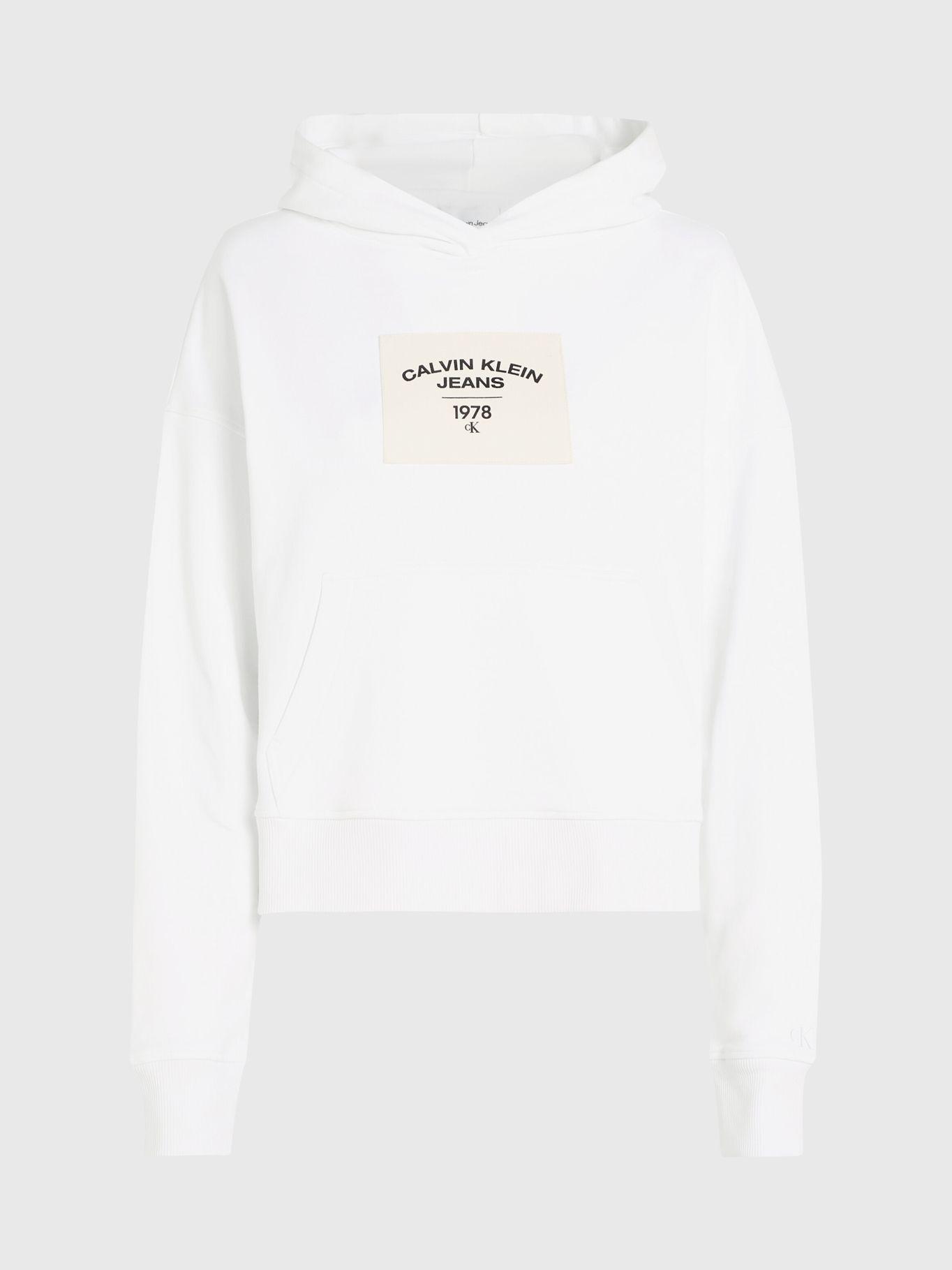 Polerón con Gorro Canvas  Blanco Calvin Klein-4