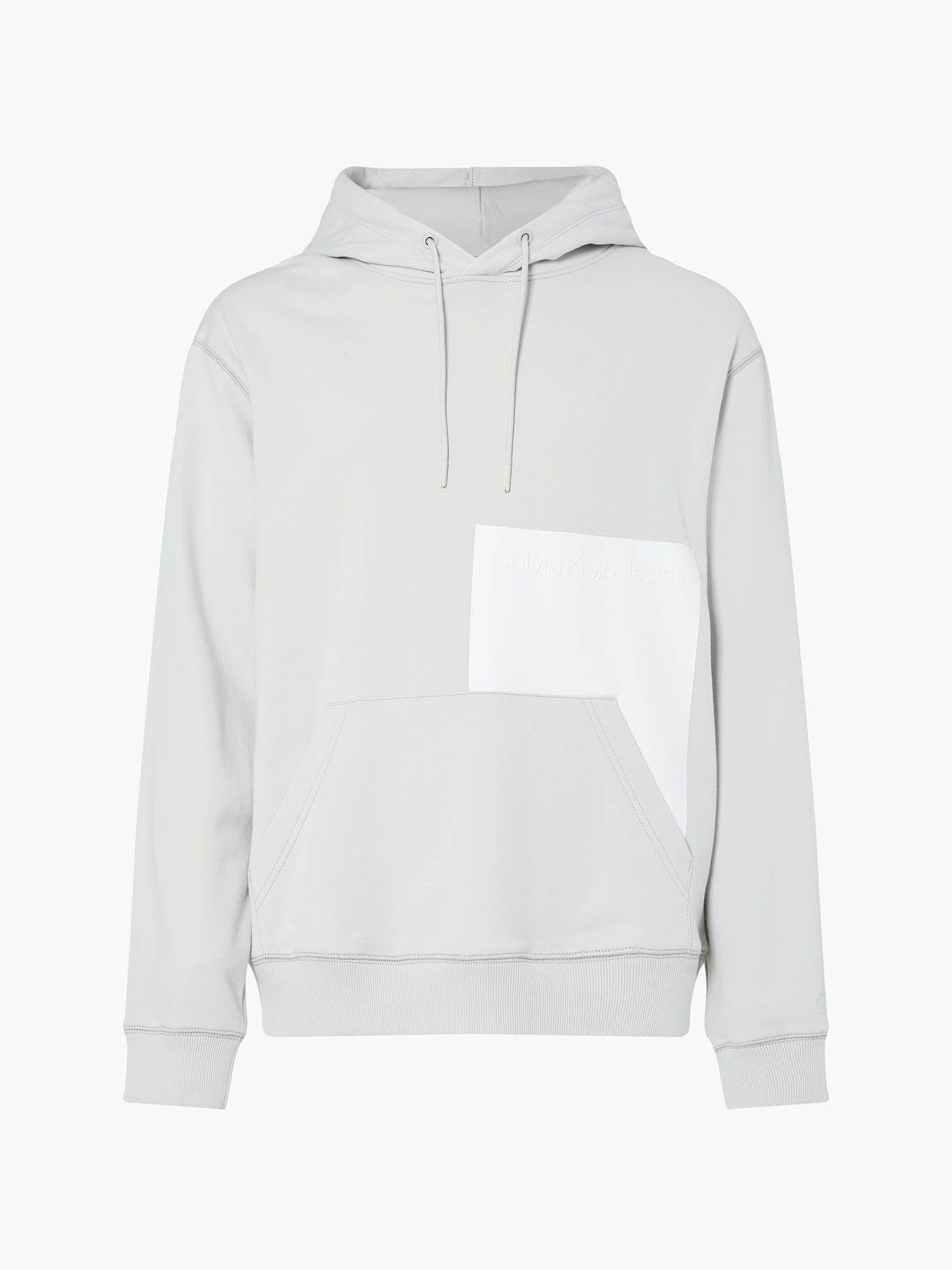 Hoodie Blocking Gris Calvin Klein-4