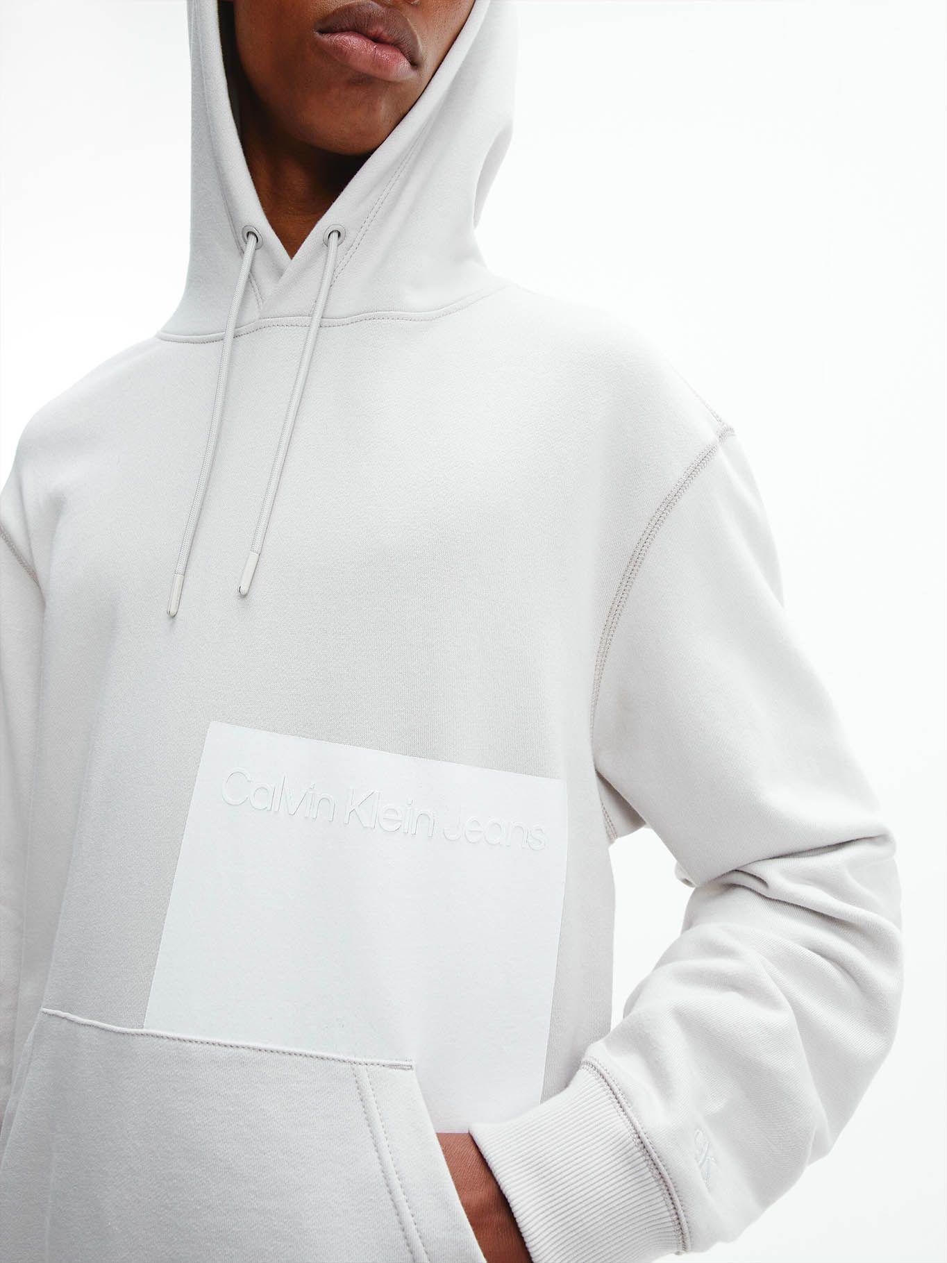 Hoodie Blocking Gris Calvin Klein-3
