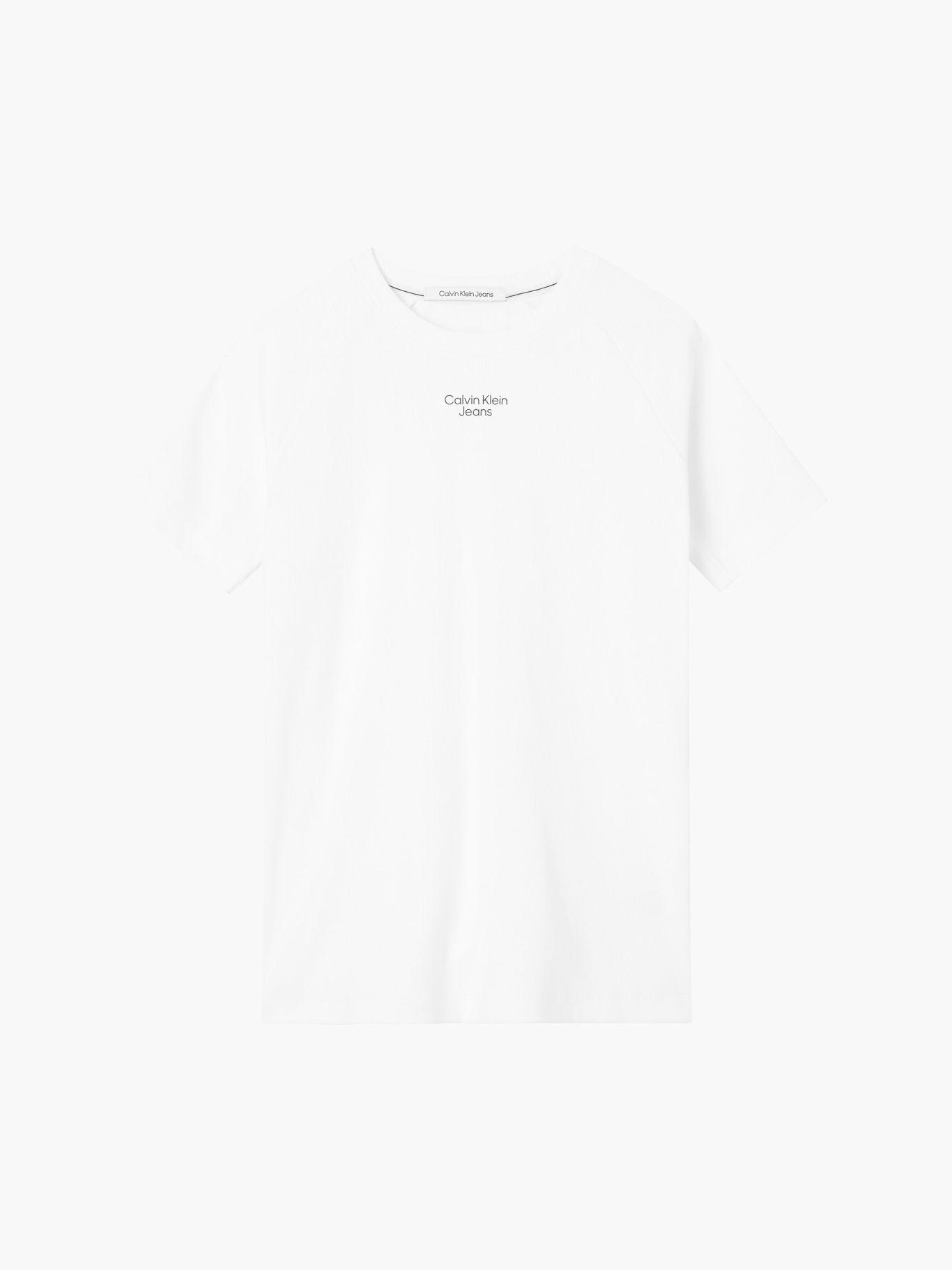 Polera Stacked Logo Blanco Calvin Klein-4