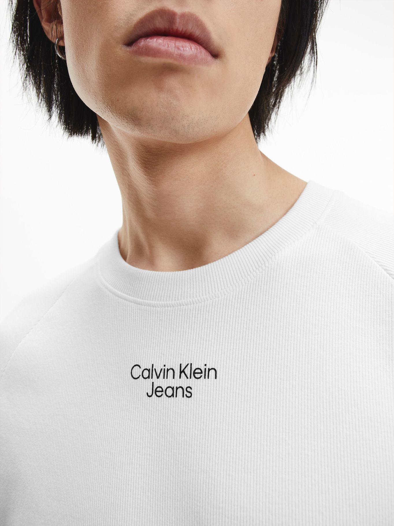 Polera Stacked Logo Blanco Calvin Klein-3