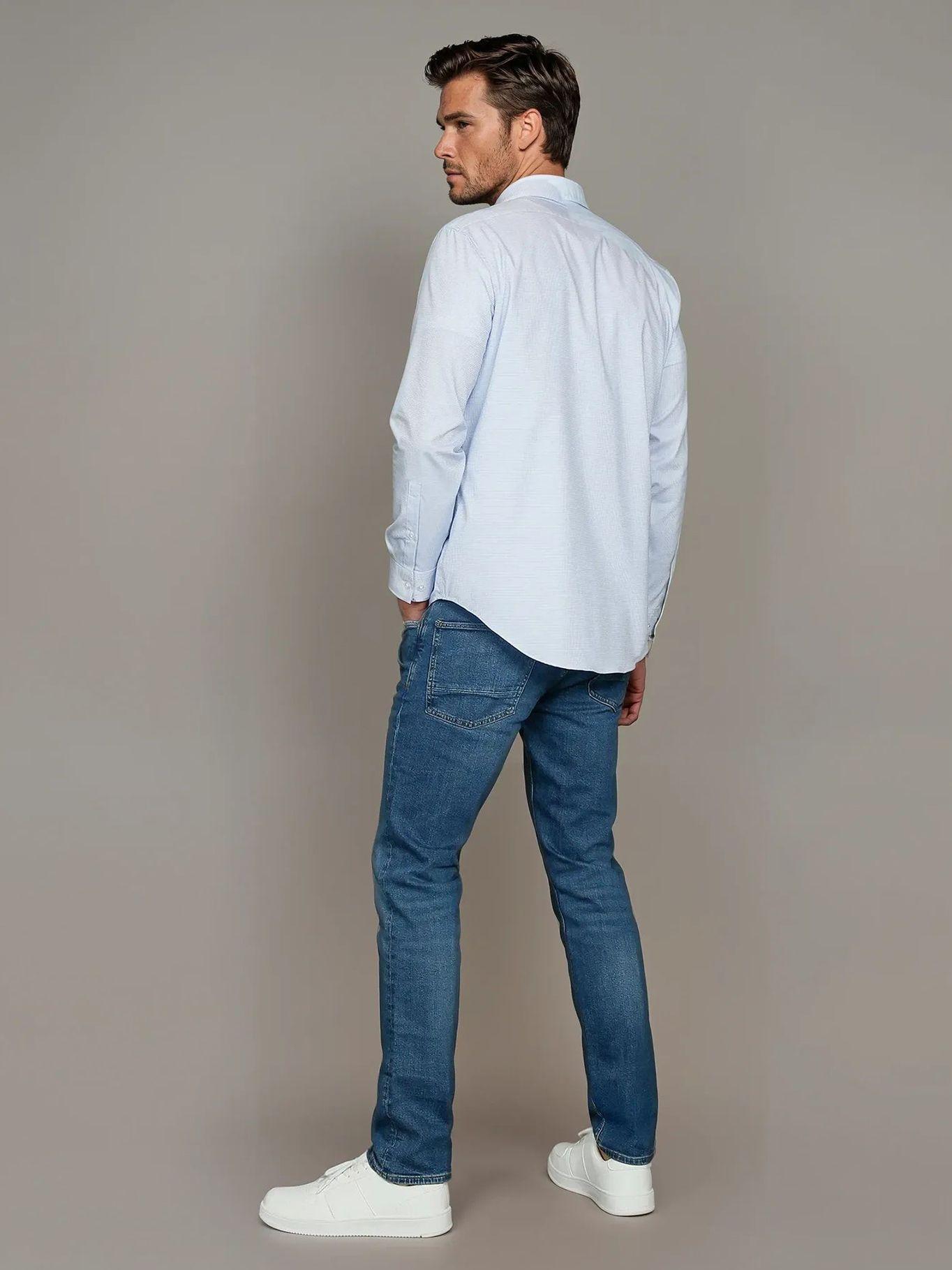 Camisa Slim Fresh Comf Celeste Calvin Klein-2