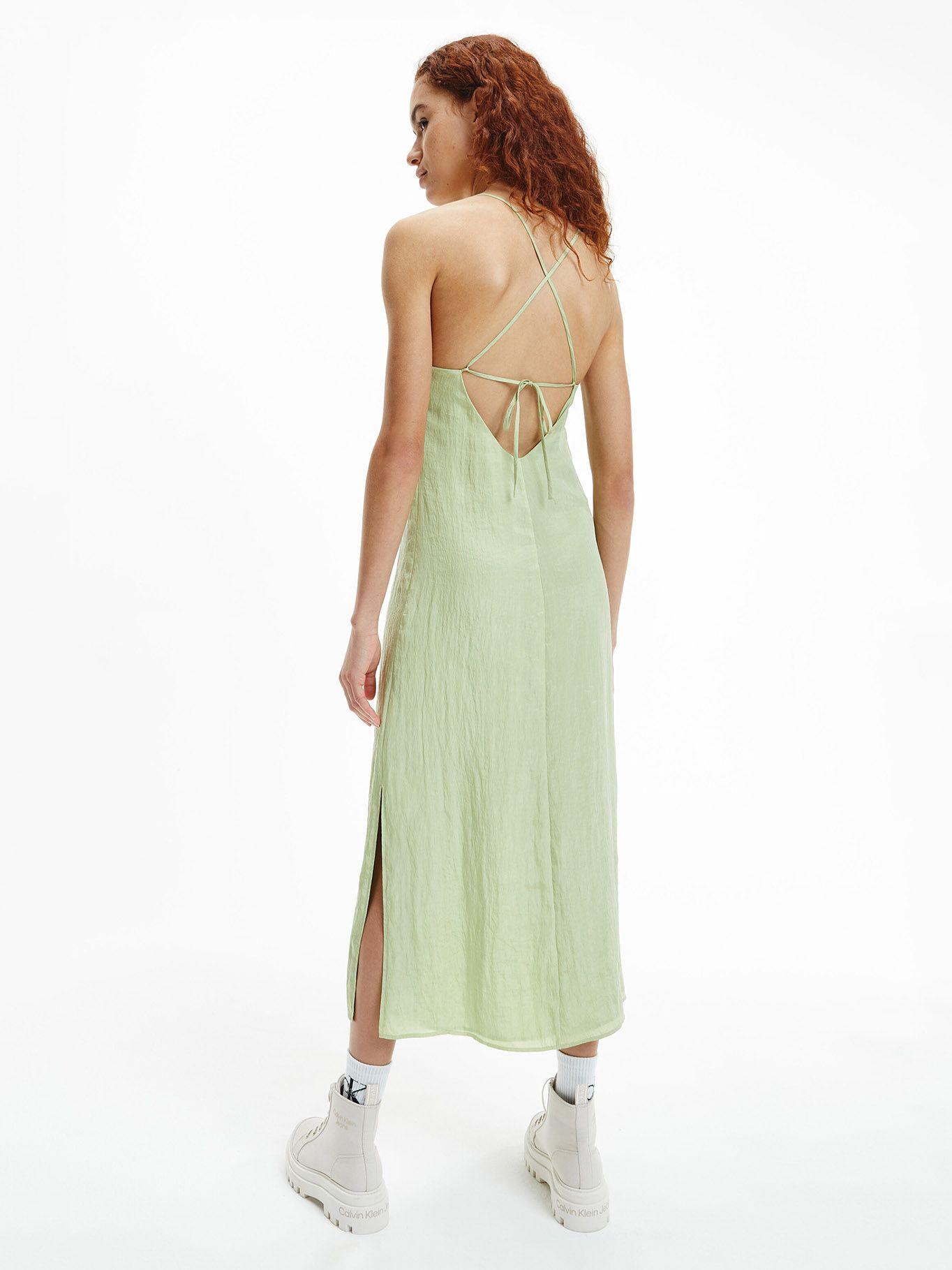 Vestido Maxi Glazed Verde Calvin Klein-1