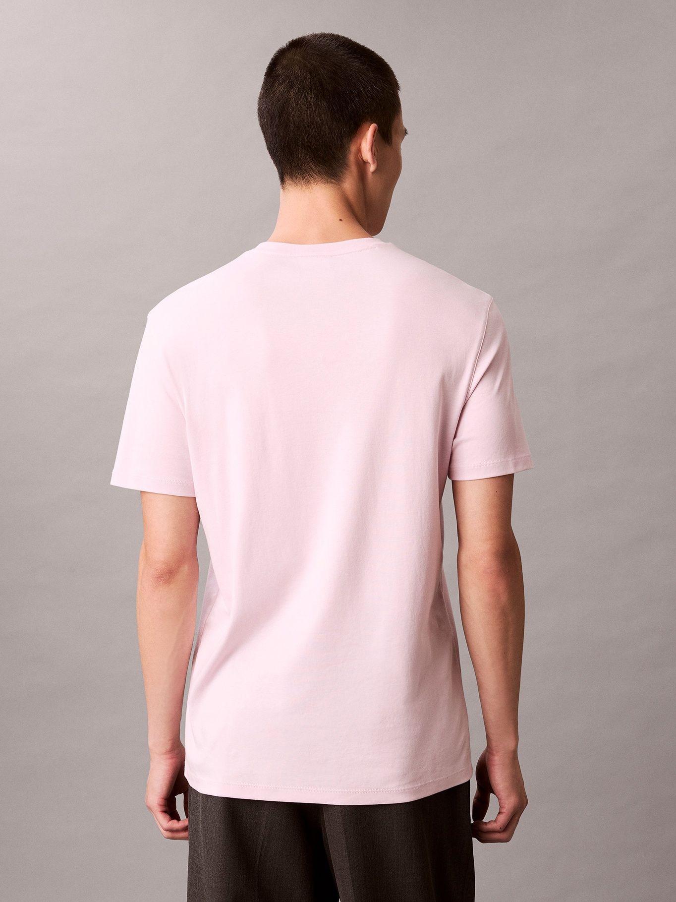Polera de Algodón Supima Bordado Rosado Calvin Klein-2