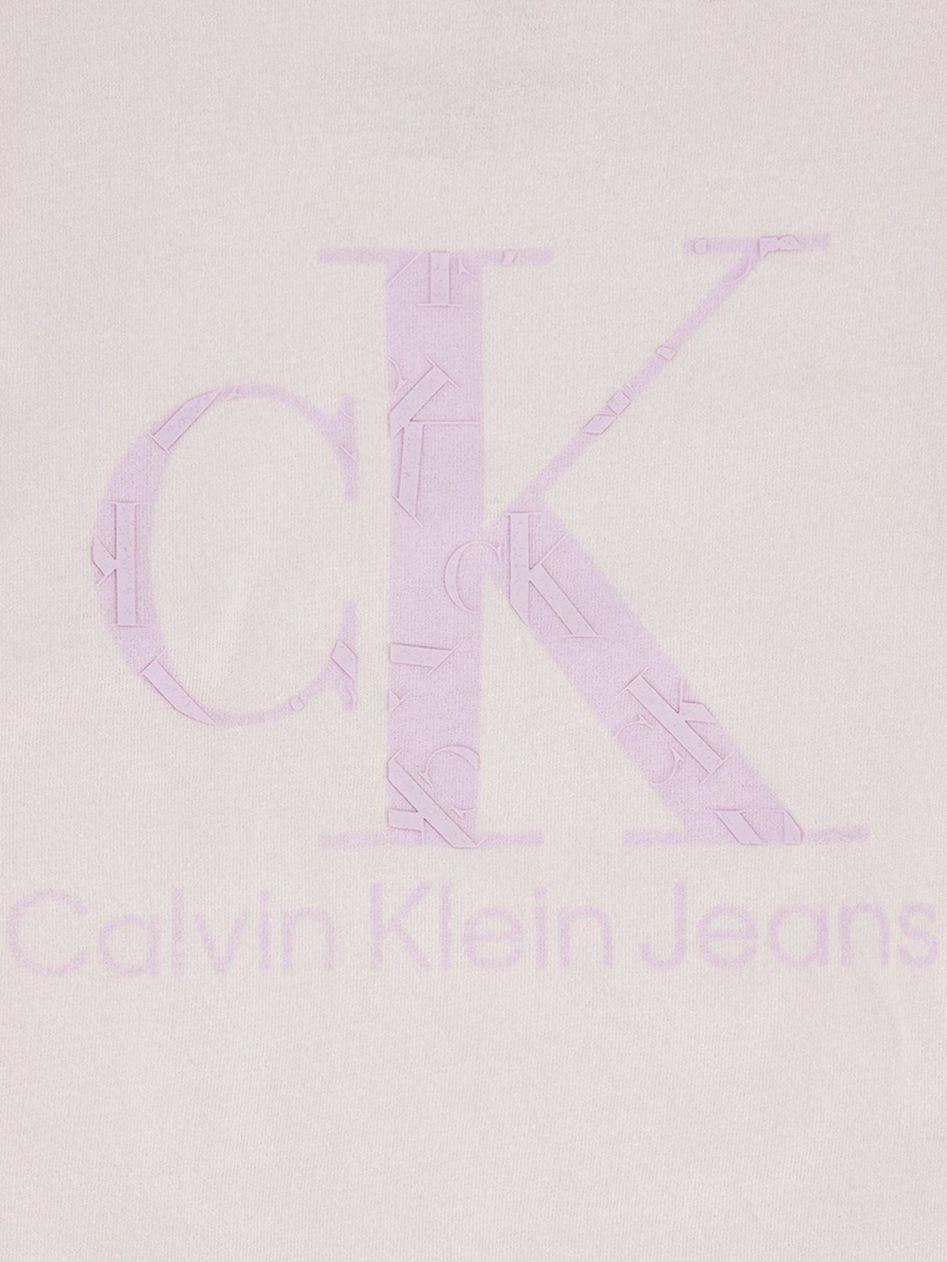 Polera Niña Double Monogram Rosado Calvin Klein-1