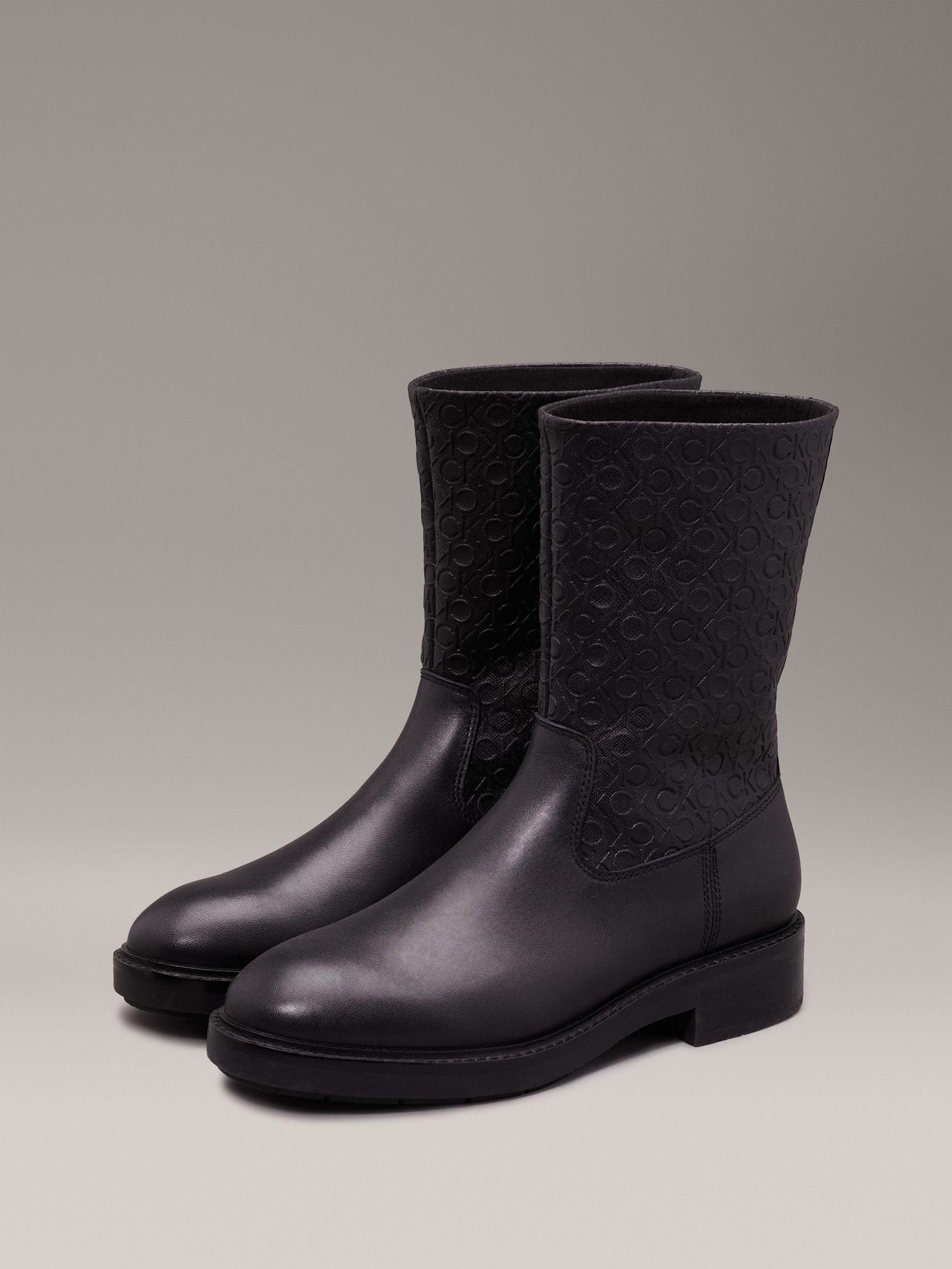 Botas Flat Ankle Negro Calvin Klein-0