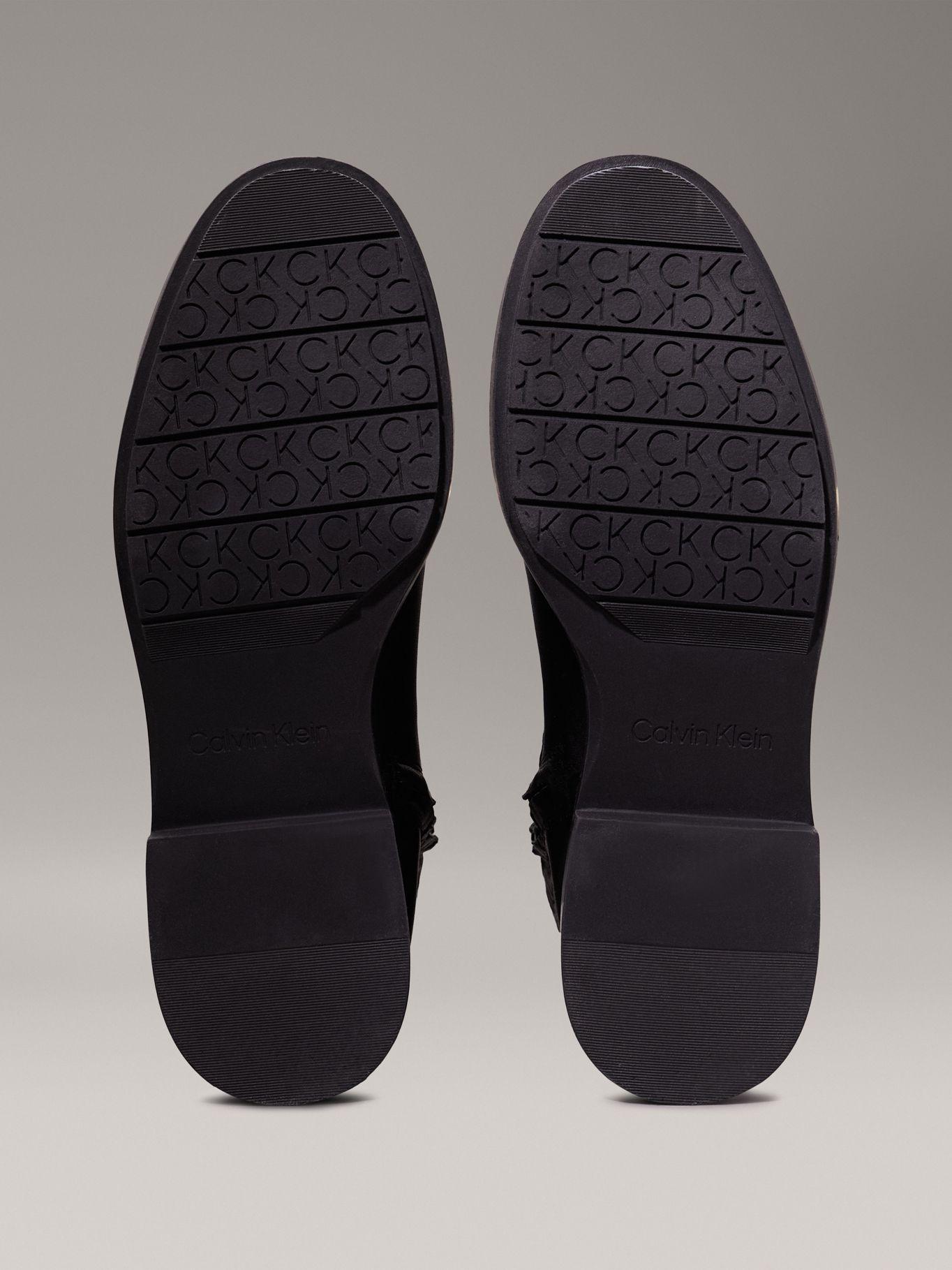 Botas Flat Ankle Negro Calvin Klein Mujer-3