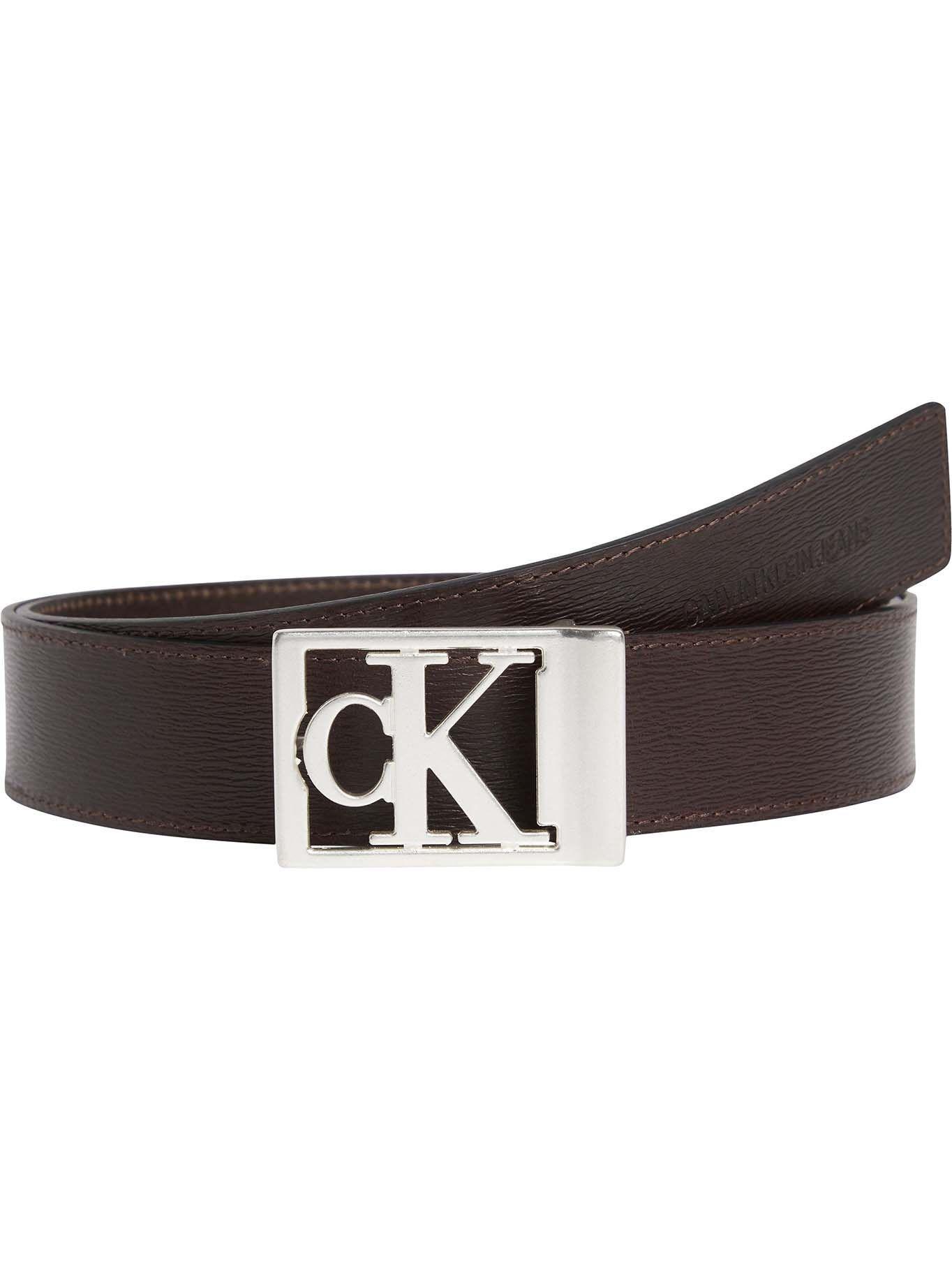 Cinturón Plaque Square 35Mm Café Calvin Klein-0