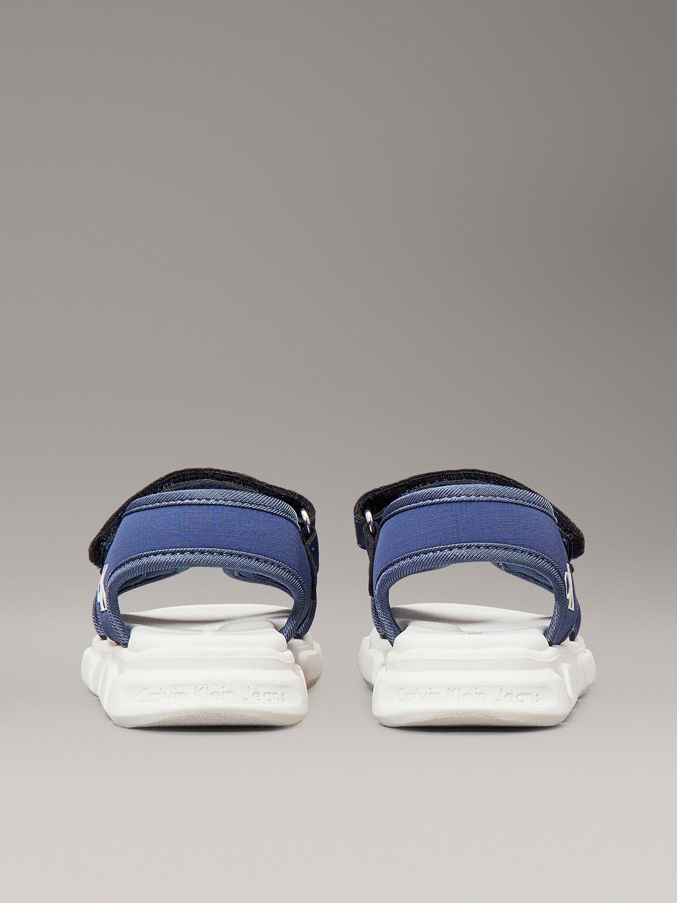 Sandalias Niño con Doble Velcro Azul Calvin Klein-1