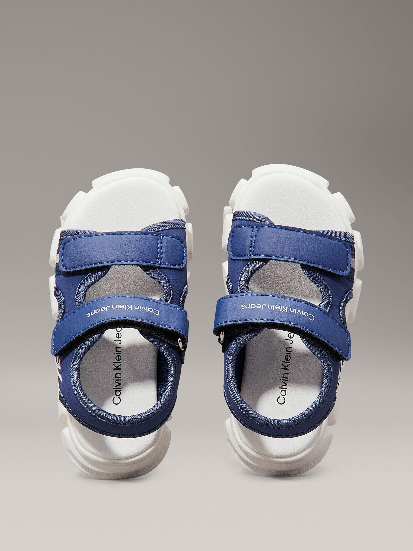 Sandalias Niño con Doble Velcro Azul Calvin Klein-2