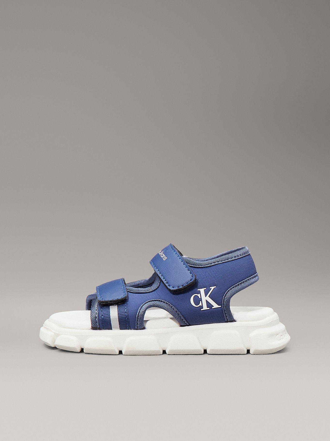 Sandalias Niño con Doble Velcro Azul Calvin Klein-5