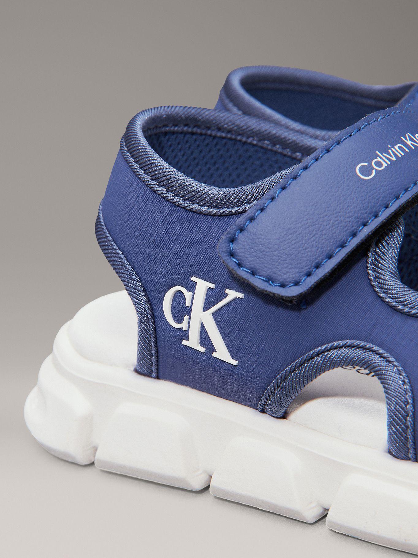 Sandalias Niño con Doble Velcro Azul Calvin Klein-6