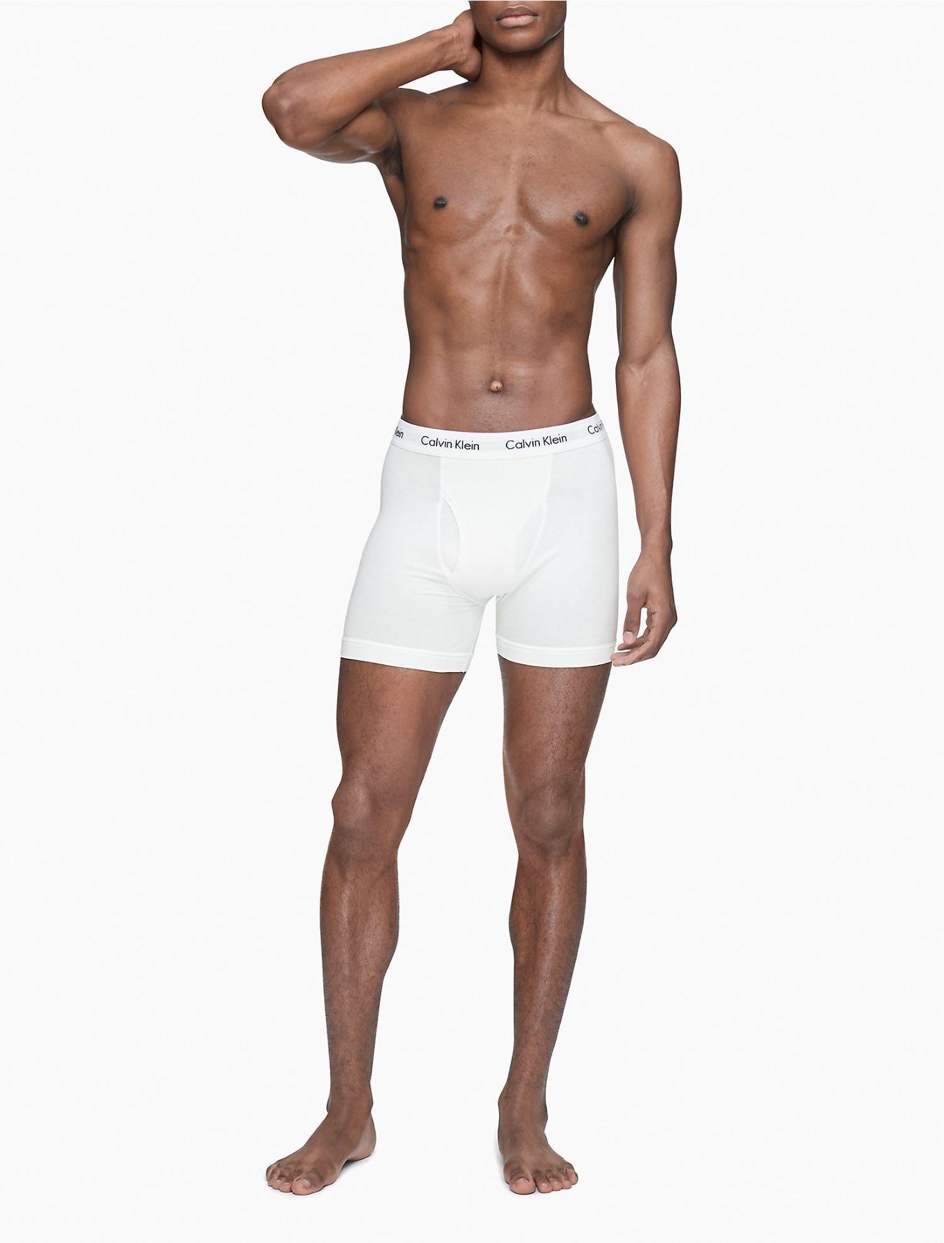 Boxer Cotton Stretch - Boxer Brief 3Pk Blanco Calvin Klein-1