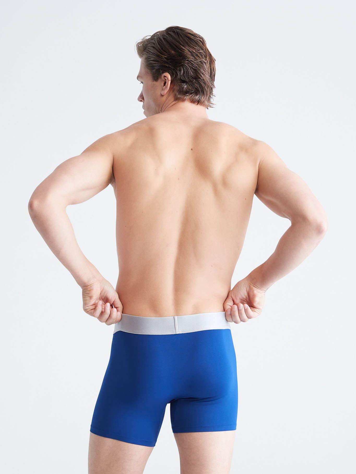 Paquete de 3 bóxer largo Azul Calvin Klein-2