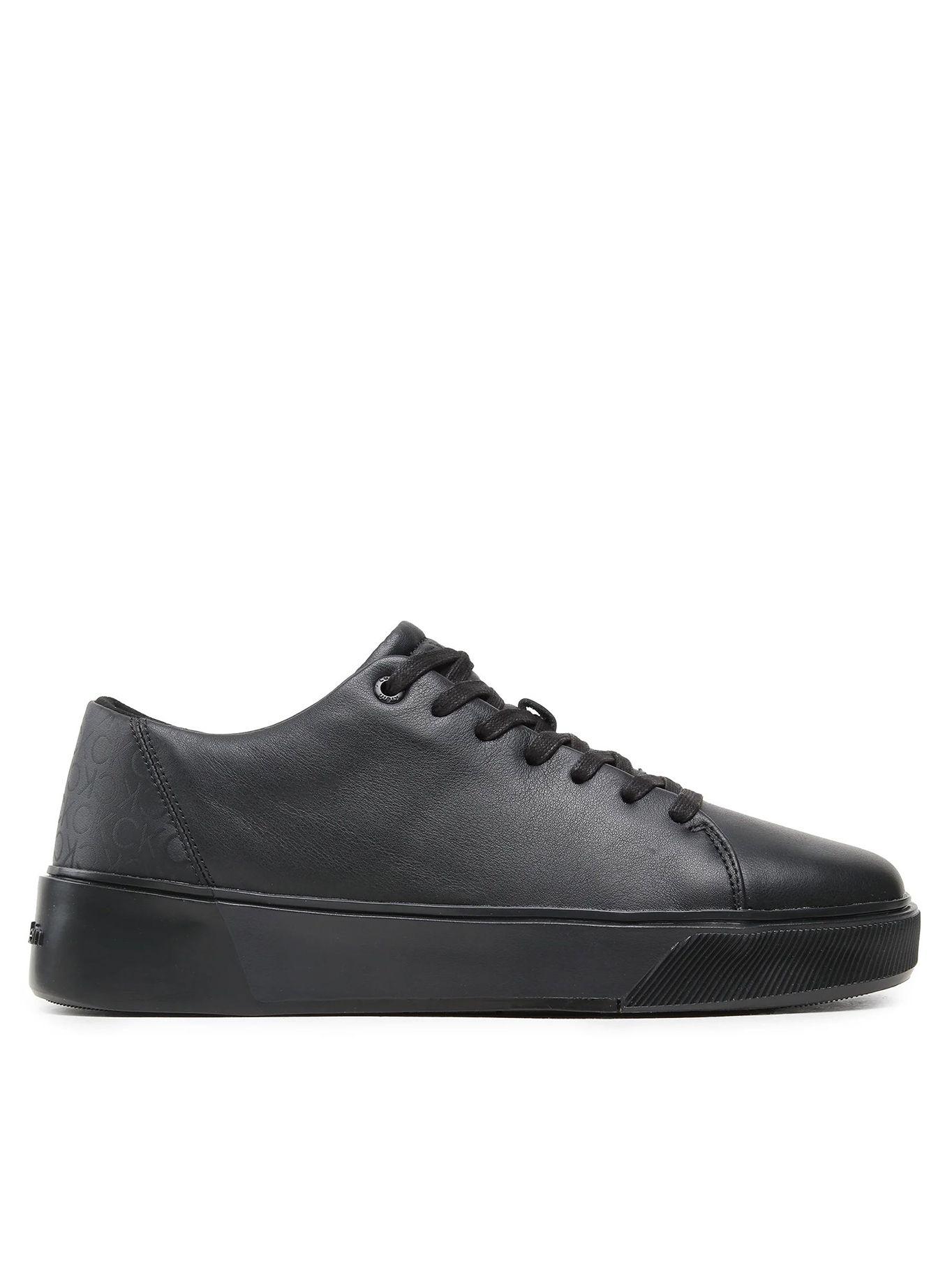 Zapatilla Low Lace Up Lth Mono Negro Calvin Klein-4