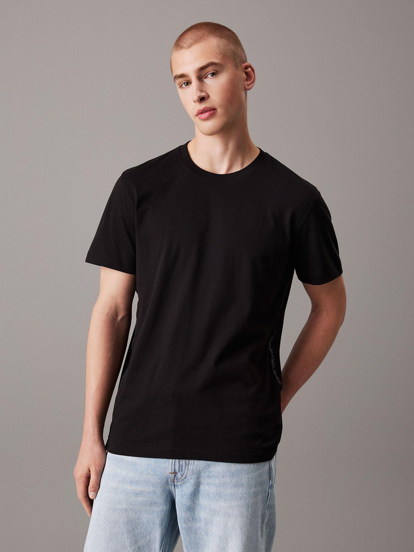 Polera Logo Tape BEH Negro Calvin Klein-0