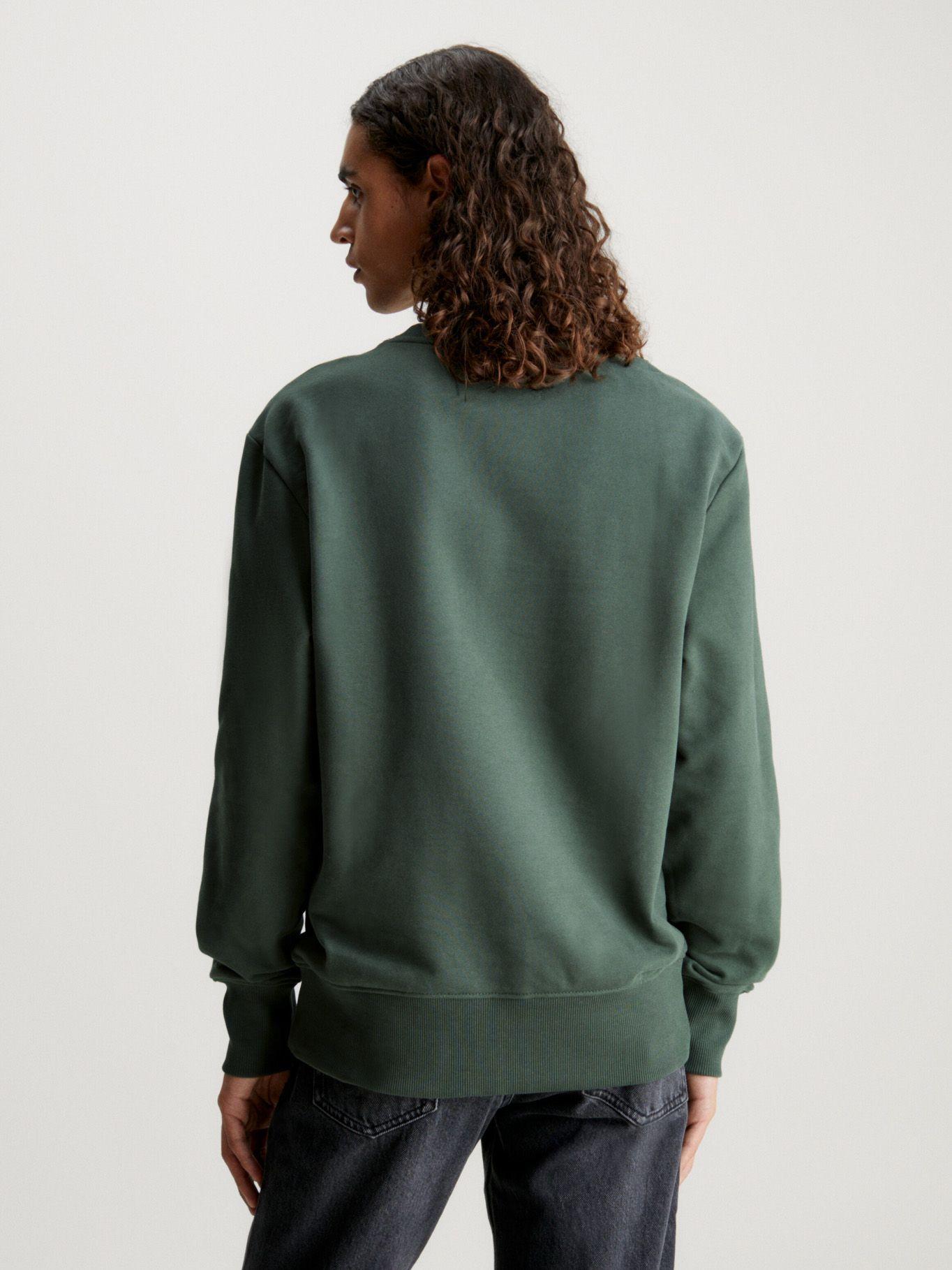 Polerón Woven Tab Verde Calvin Klein-2