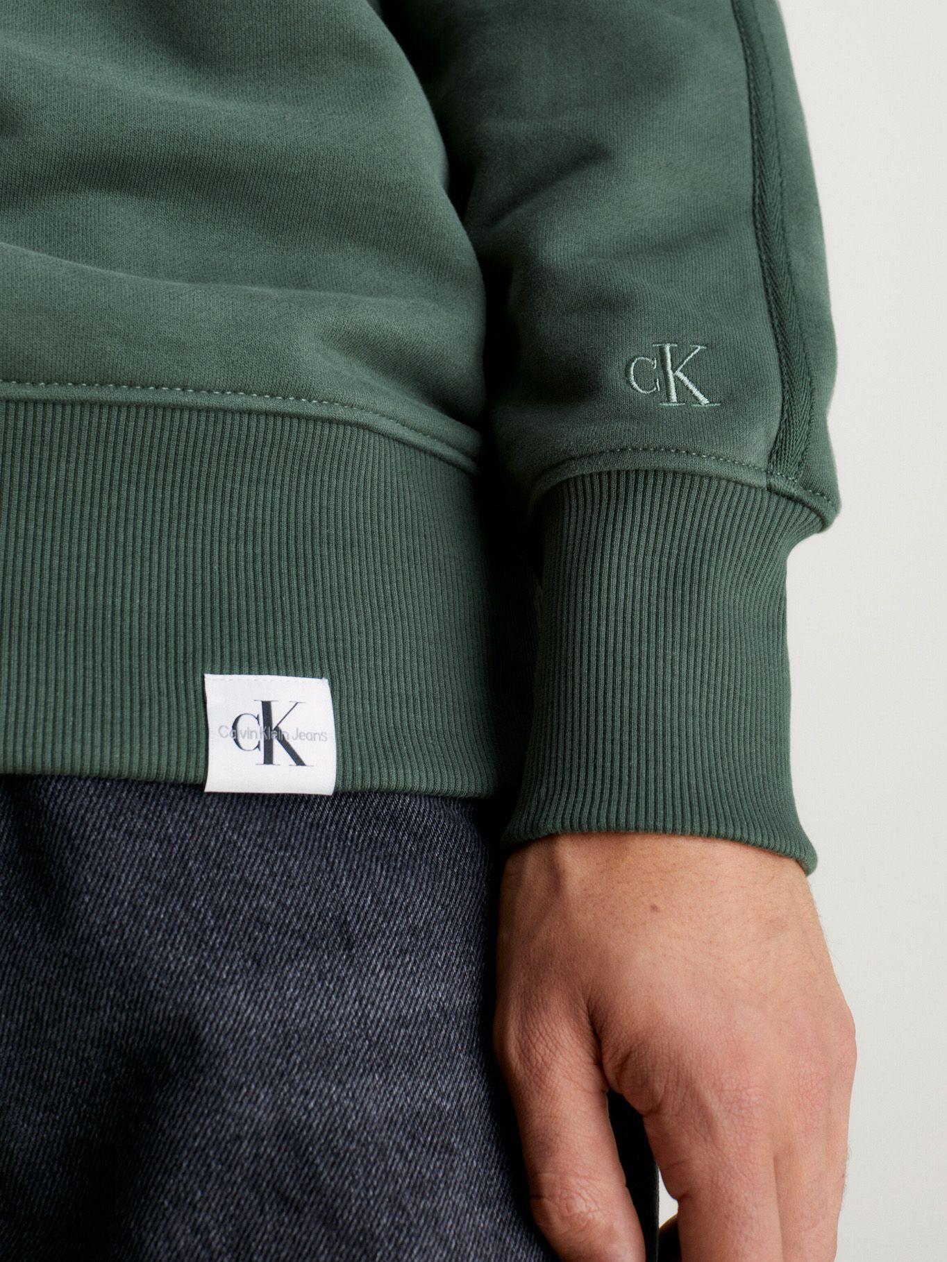 Polerón Woven Tab Verde Calvin Klein-3