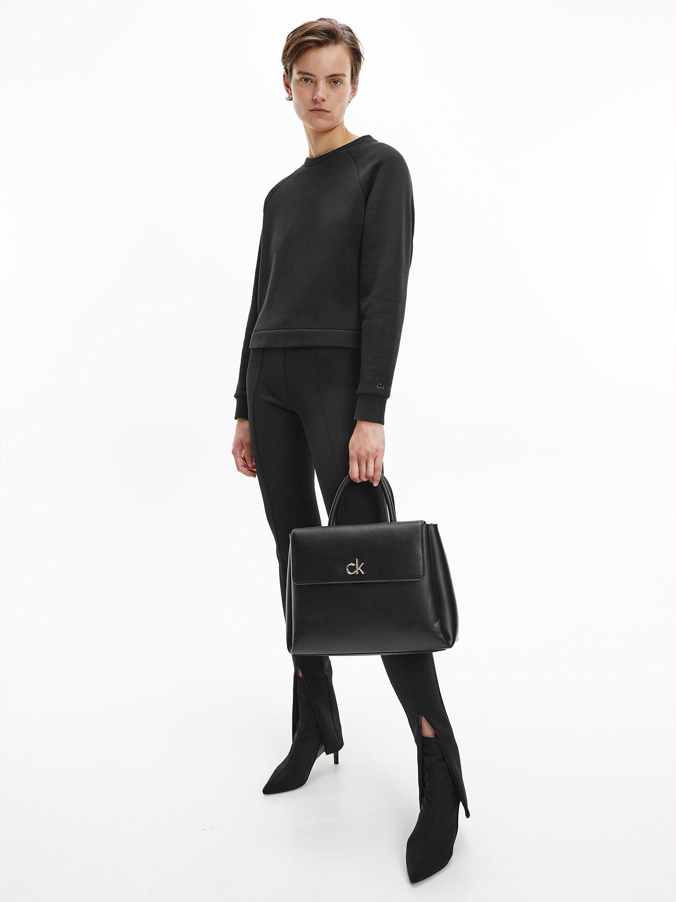 Cartera Handbag Re-Lock Negro Calvin Klein-5