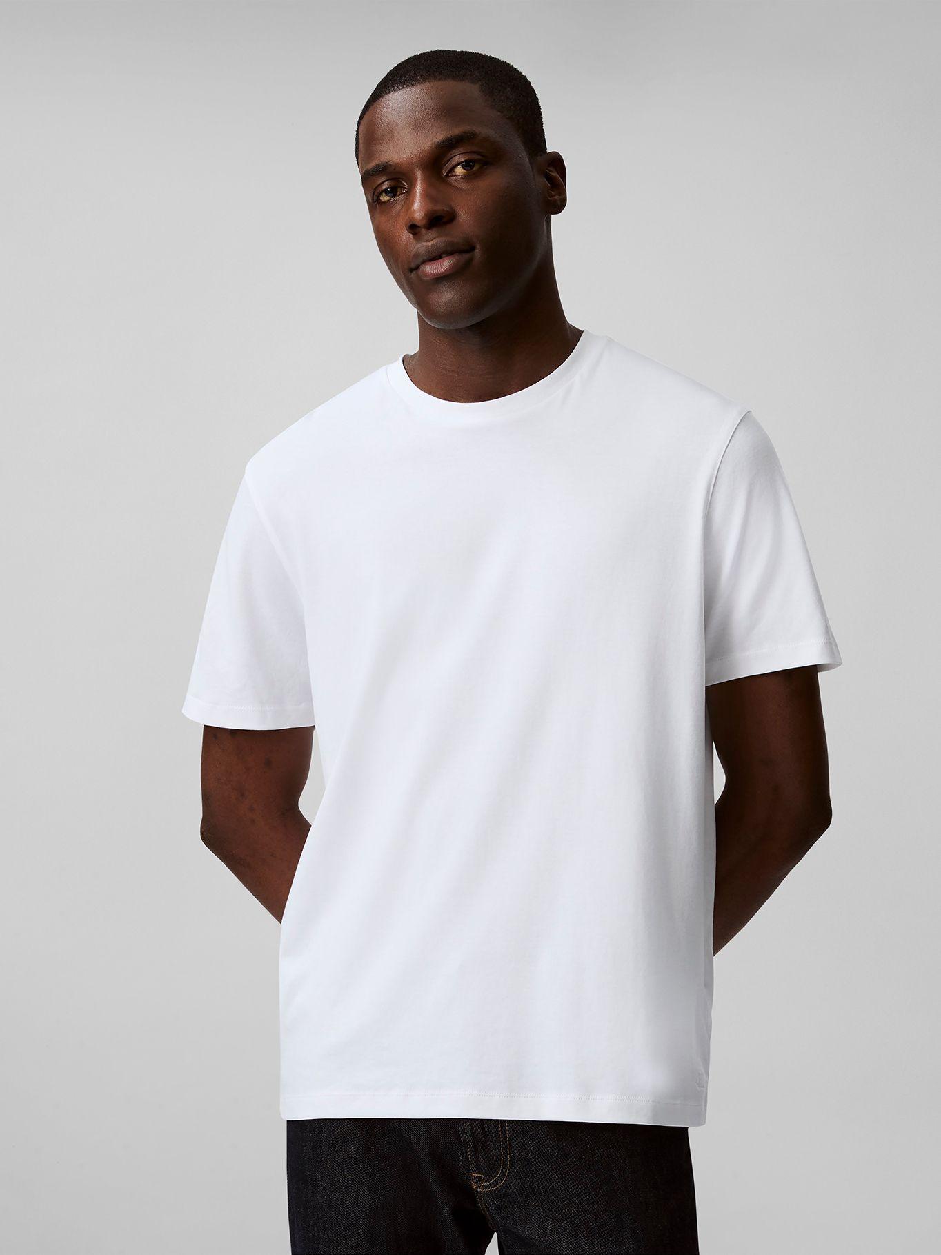 Polera Supima de Cuello Redondo Blanco Calvin Klein-0