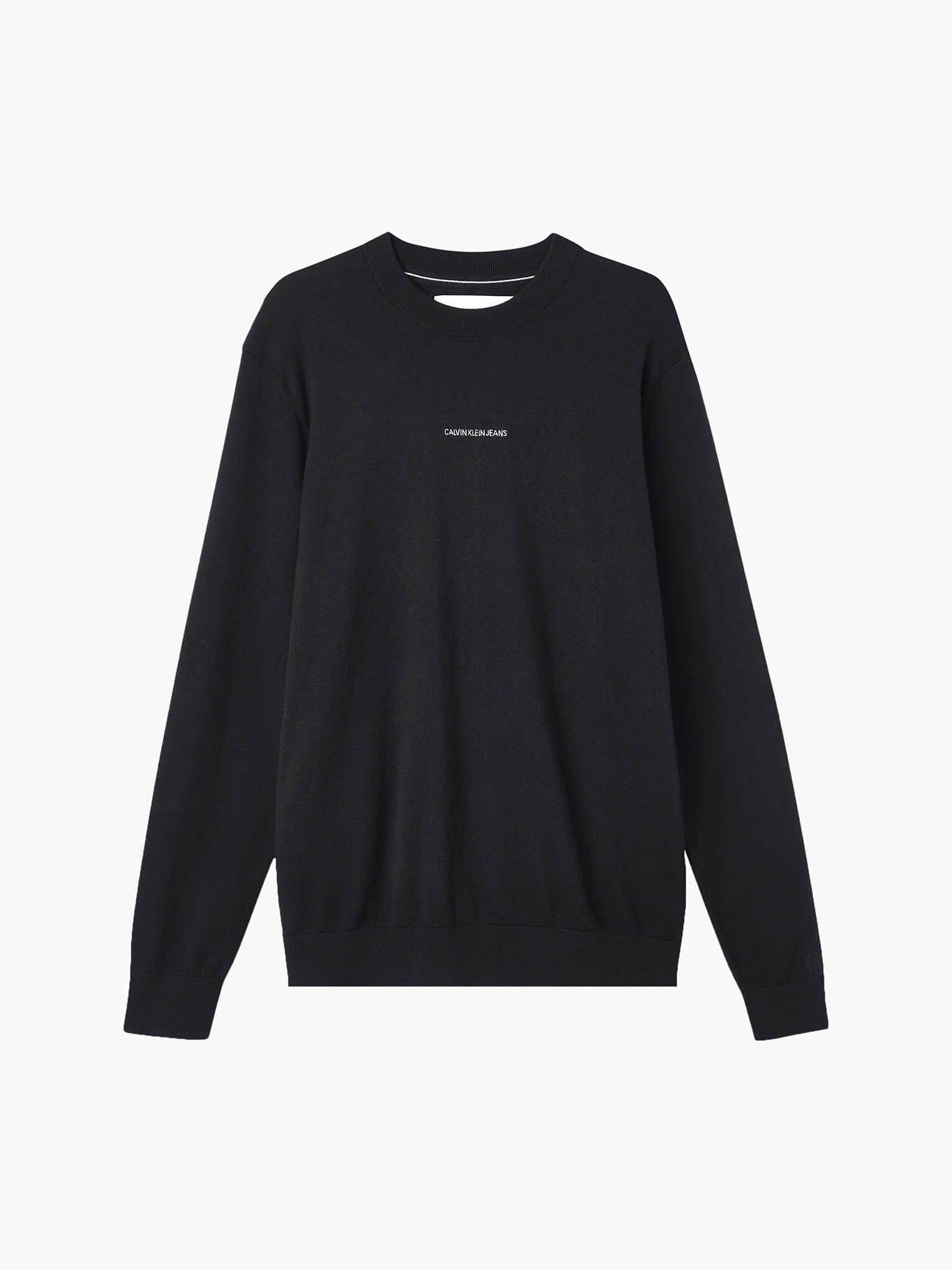Suéter Essential Crew Neck Negro Calvin Klein-4