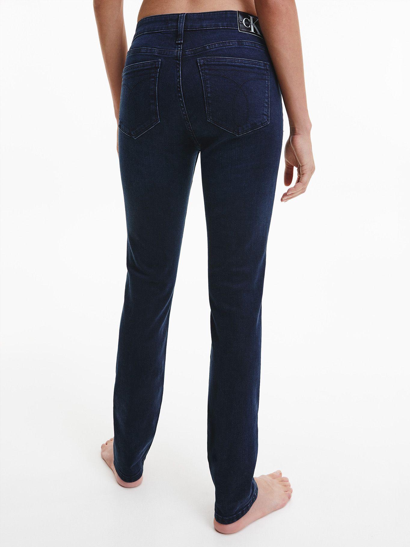 Jeans High Rise Slim Azul Calvin Klein-1