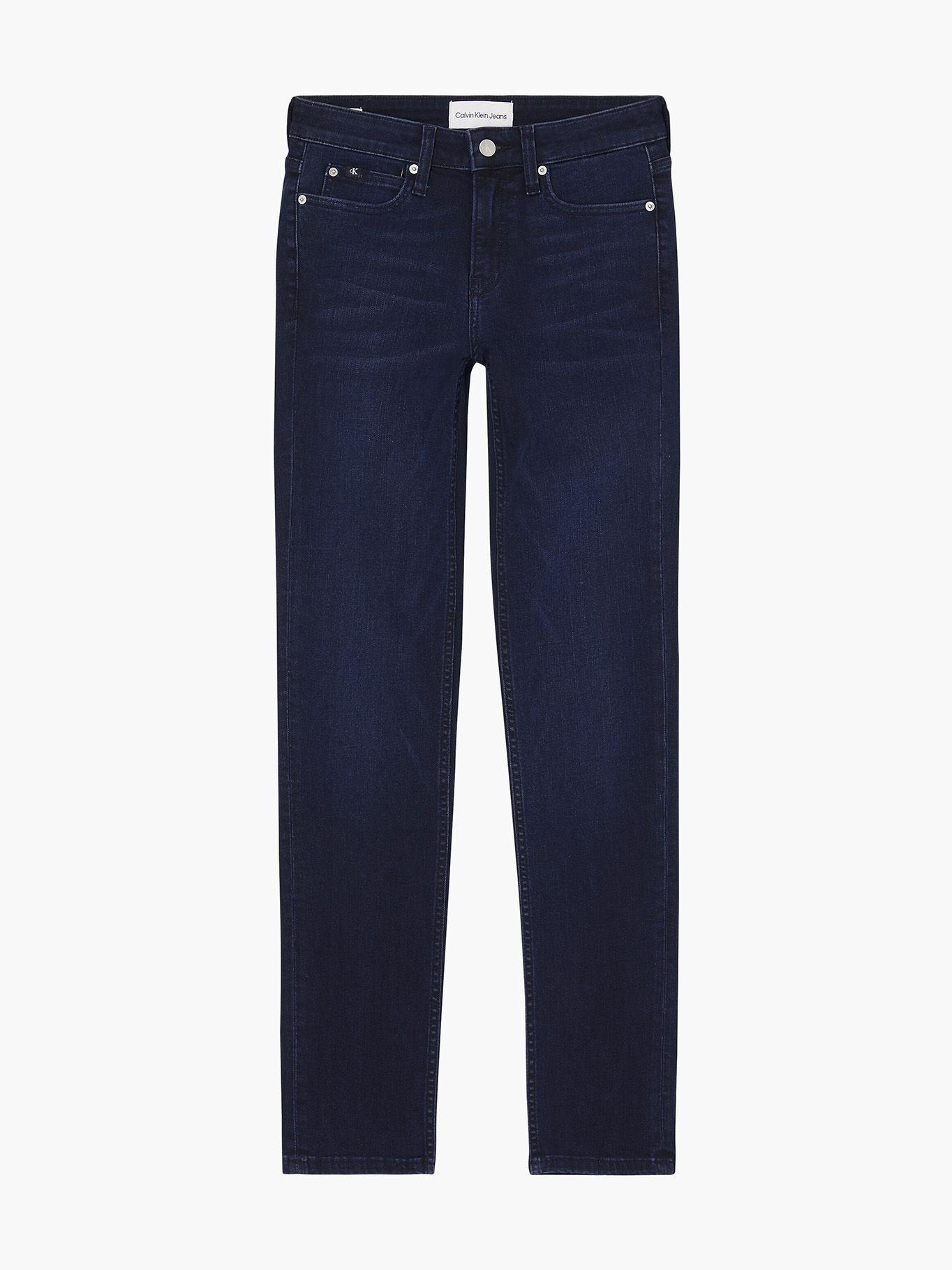 Jeans High Rise Slim Azul Calvin Klein-4