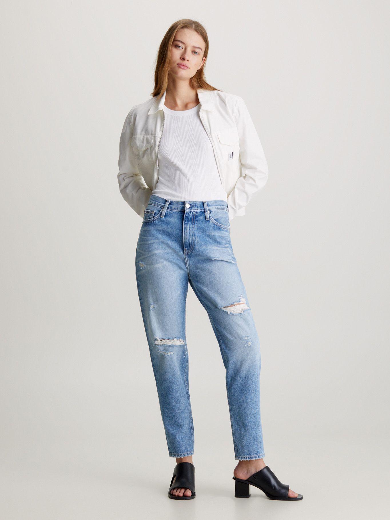 Jeans Mom Azul Calvin Klein-1