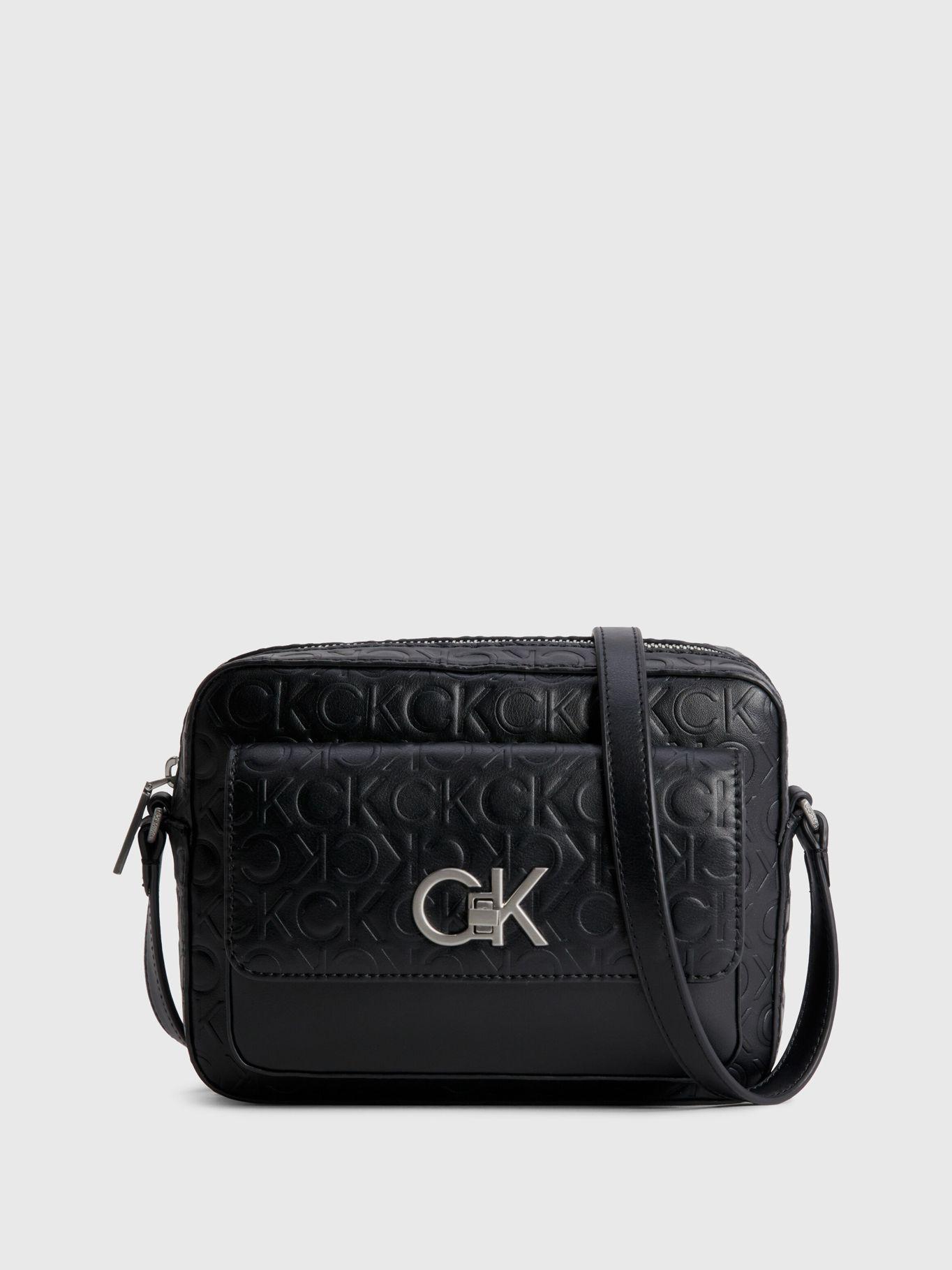 Bandolera Re-Lock Camera Reciclada Negro Calvin Klein-0