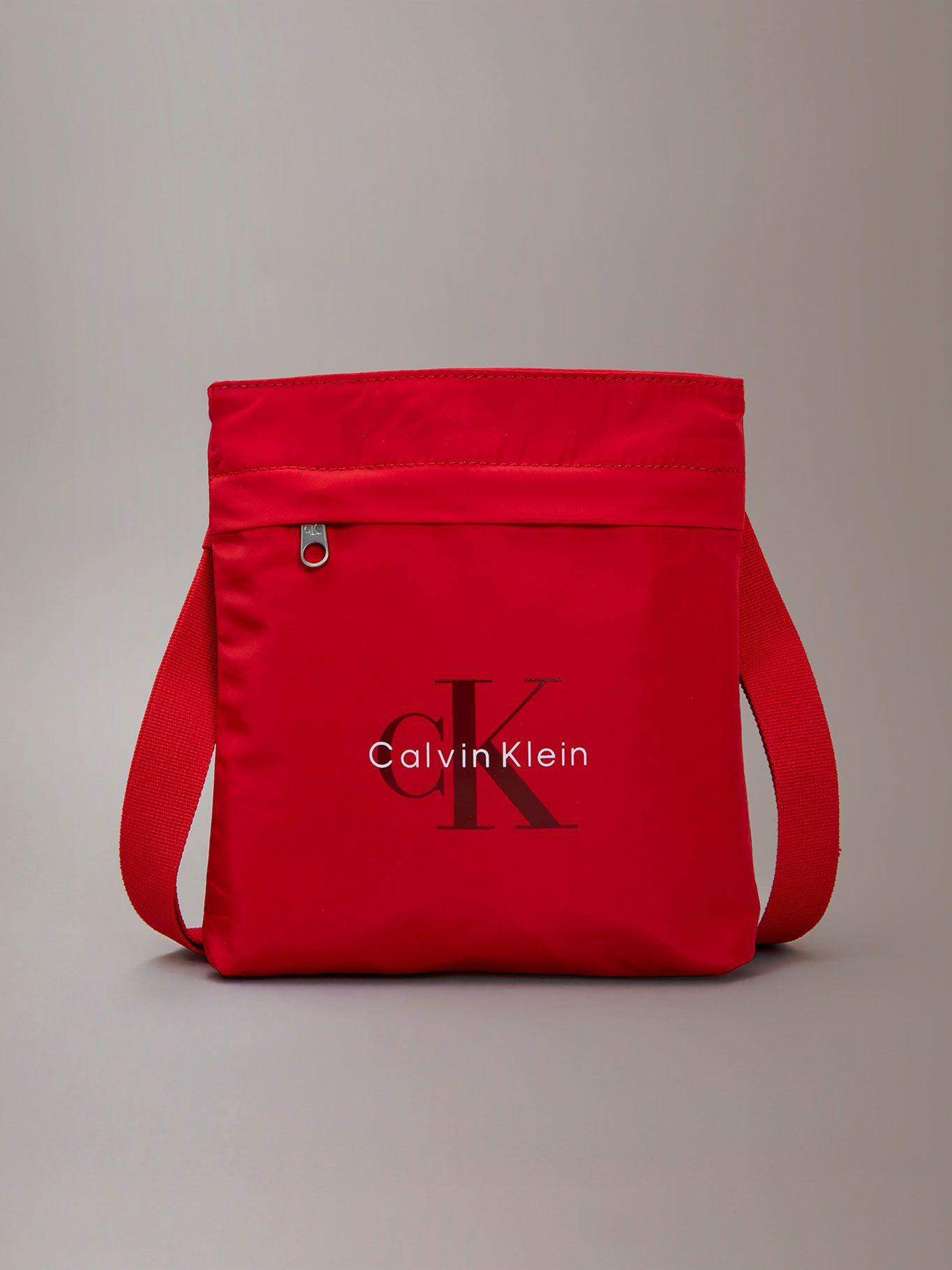 Bolso Plano Bandolera Essentials Rojo Calvin Klein-0