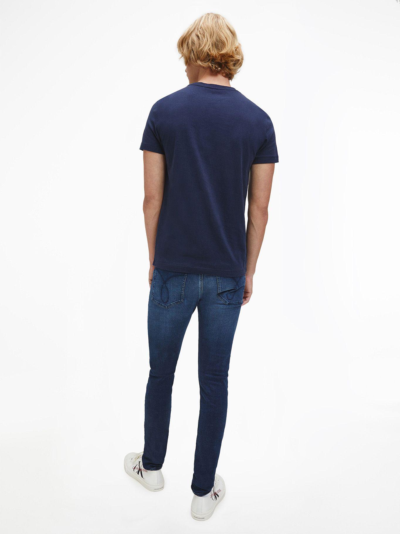 Polera Small Institutional OJ Azul Calvin Klein-2