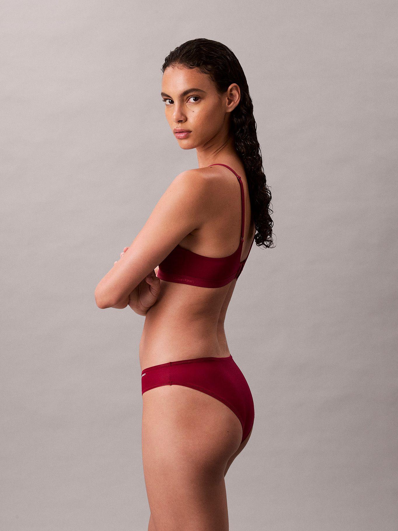 Calzón Bikini Ck Ideal Stretch Micro Rojo Calvin Klein-3