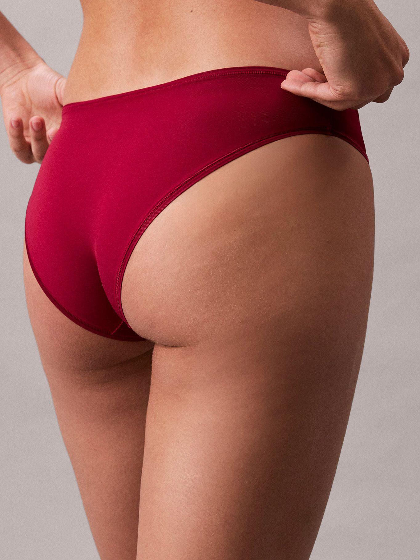 Calzón Bikini Ck Ideal Stretch Micro Rojo Calvin Klein-4