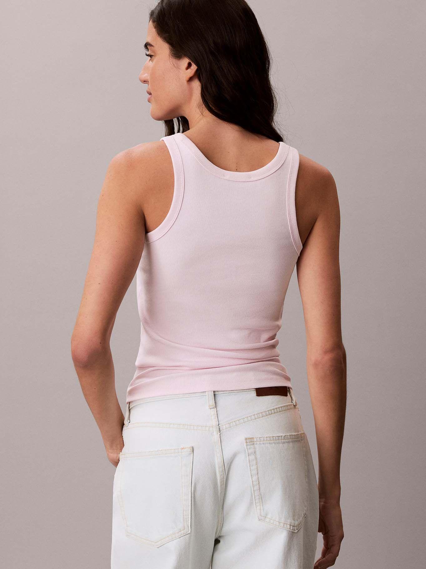 Polera sin Mangas Logo NYC Rosado Calvin Klein-2