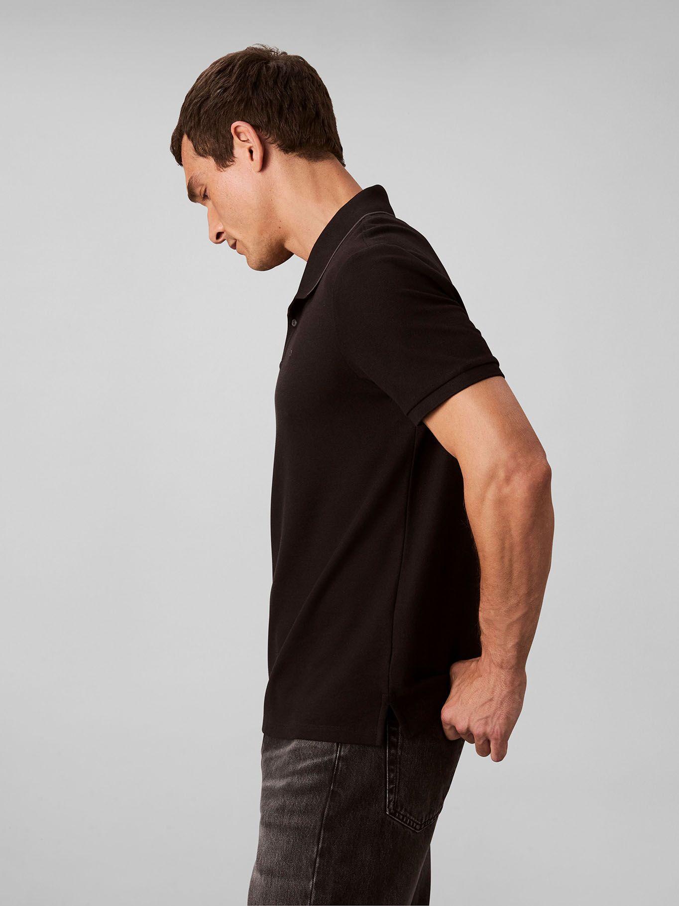 Polo en Tejido Piqué Negro Calvin Klein-3